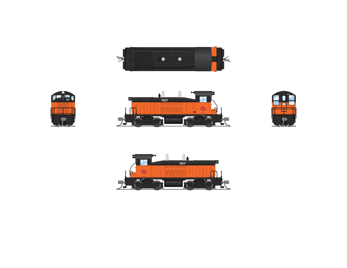 7518 EMD SW7, MILW 623, Orange & Black, Paragon4 Sound/DC/DCC, N