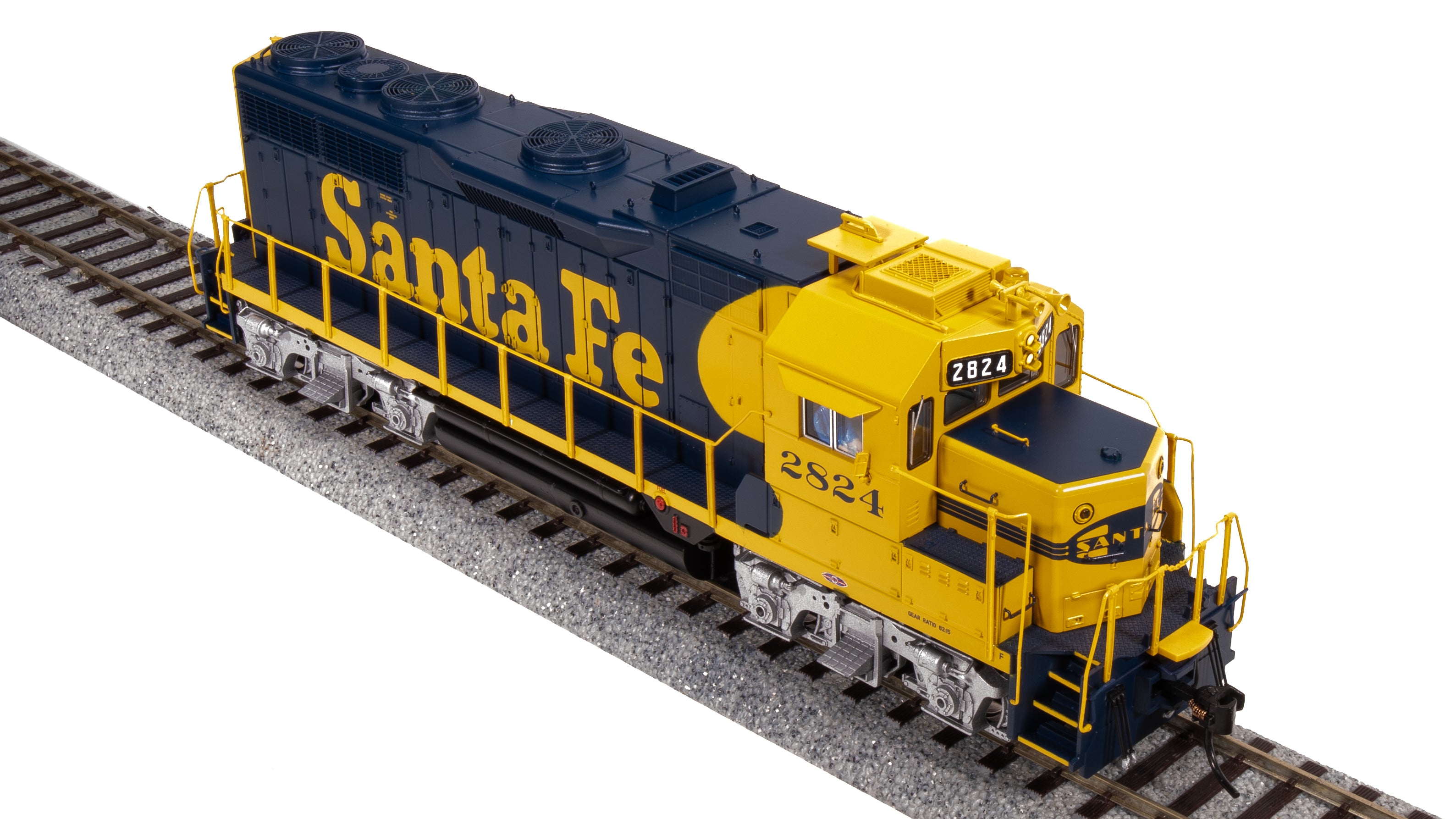 7530 EMD GP35, ATSF 2824, Blue Warbonnet, Paragon4 Sound/DC/DCC, HO (GP35u) Default Title