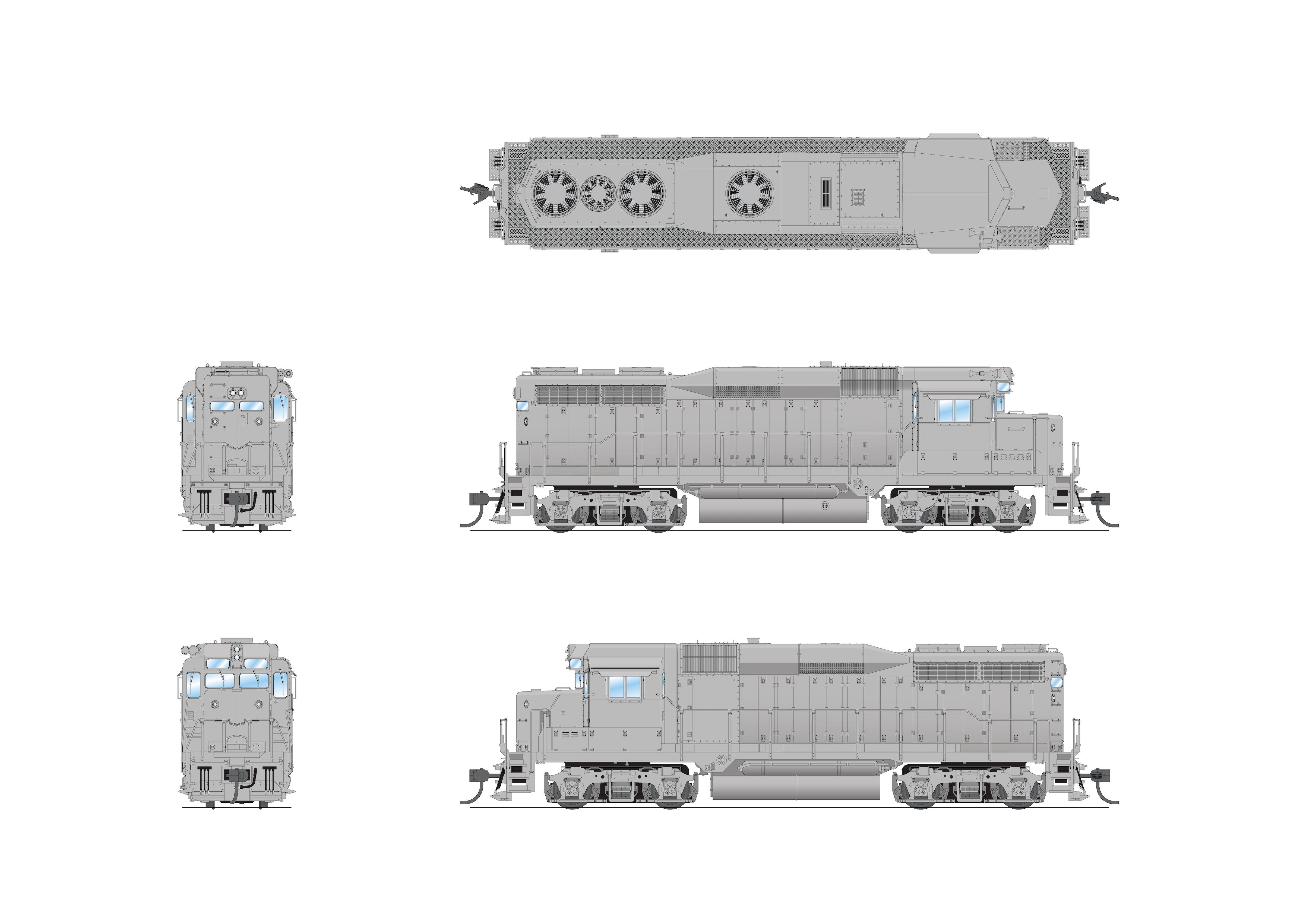 7583 EMD GP30, Unpainted, xxxx Details, Paragon4 Sound/DC/DCC, HO Default Title