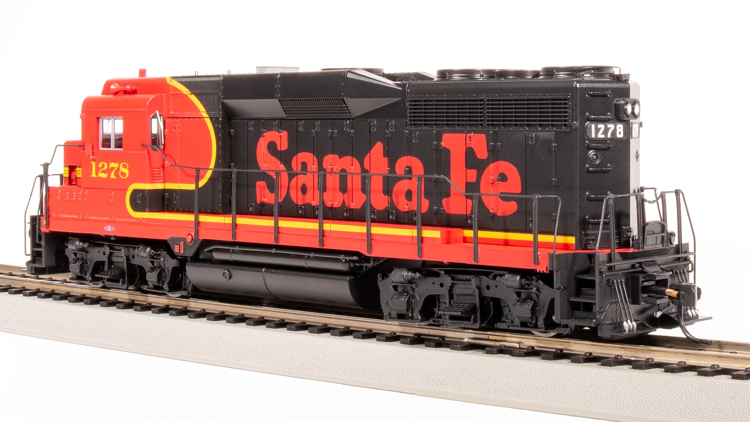 7585 EMD GP30, ATSF 1283, Black Bonnet Fantasy Scheme, Paragon4 Sound/DC/DCC, HO (Trainworld Exclusive)