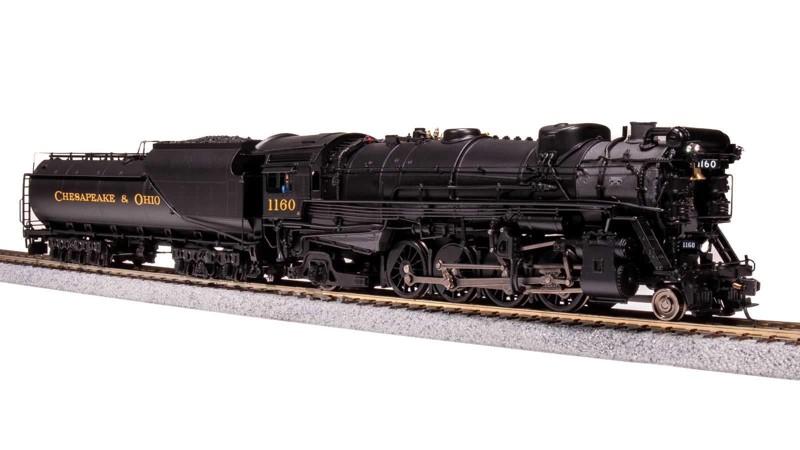 7591 Chesapeake & Ohio K-2 Mikado, #1168, 16-VC Tender, Paragon4 Sound