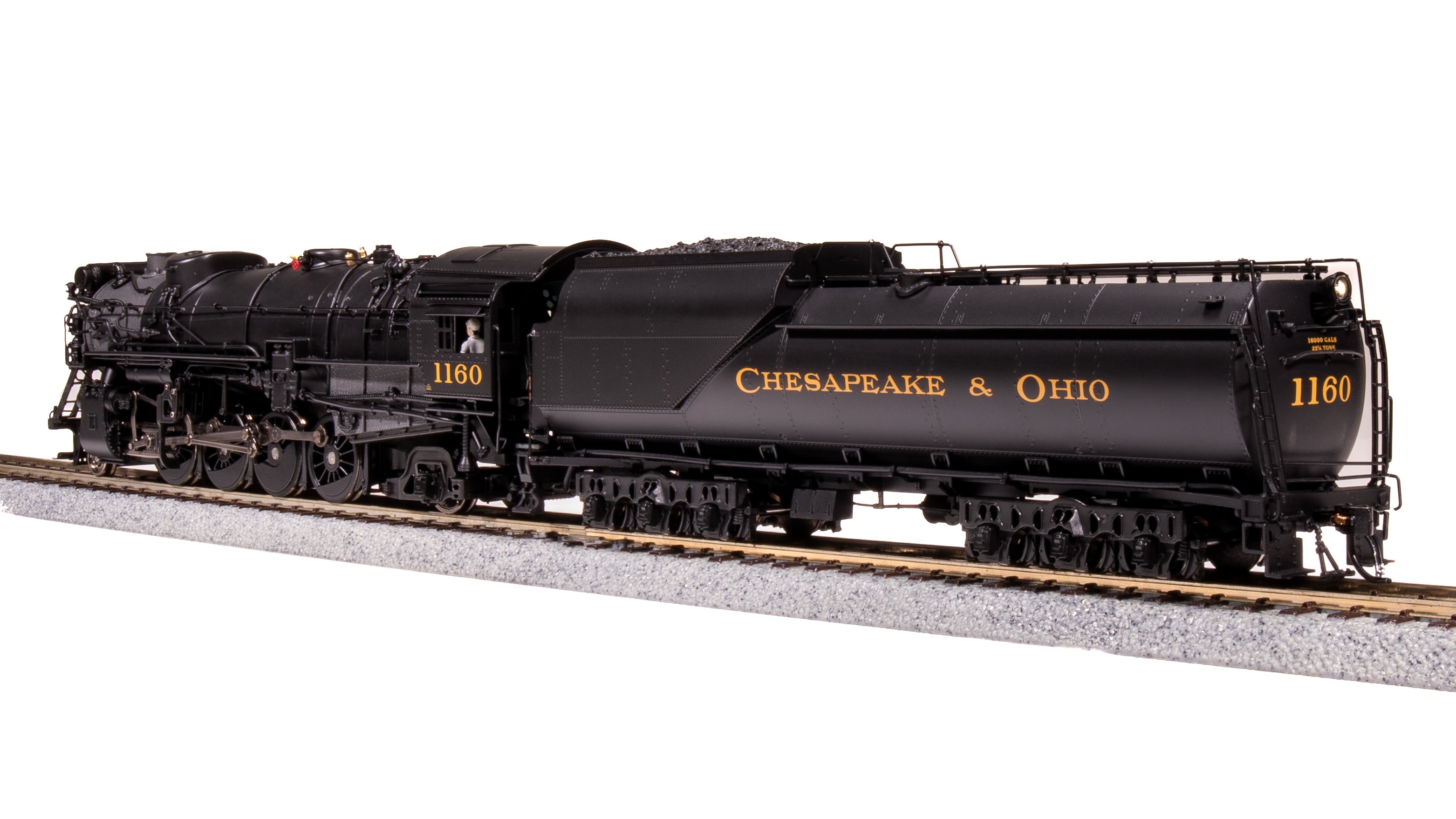 7592 Chesapeake & Ohio K-2 Mikado, #1177, 16-VC Tender, Paragon4 Sound/DC/DCC, Smoke, HO