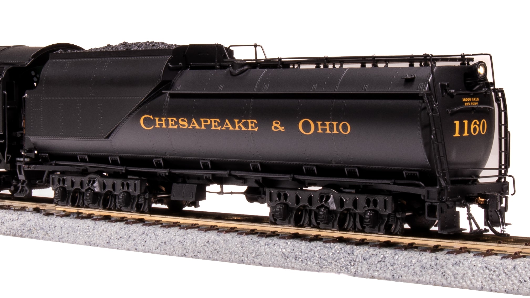 7591 Chesapeake & Ohio K-2 Mikado, #1168, 16-VC Tender, Paragon4  Sound/DC/DCC, Smoke, HO