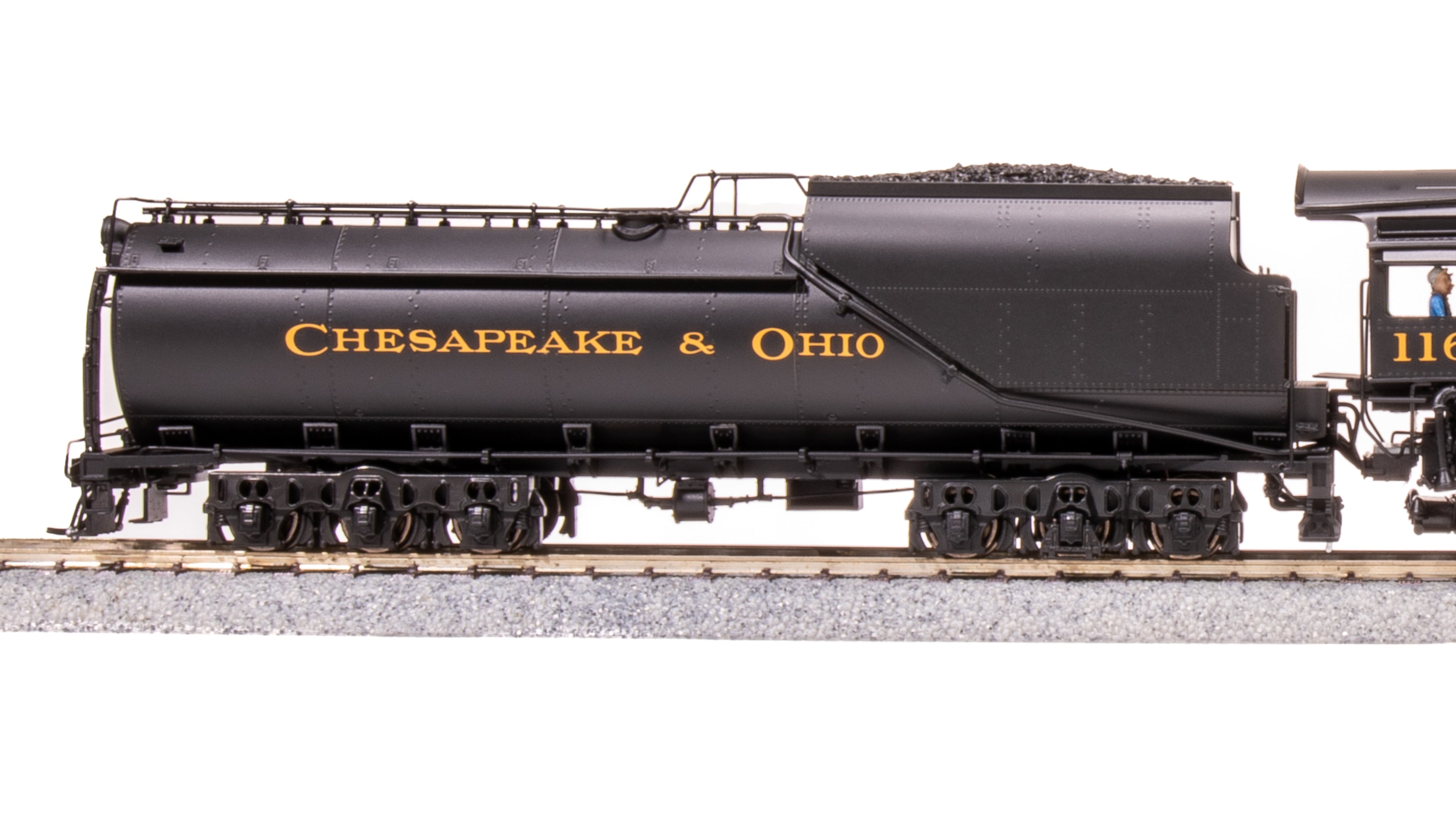 8183 Chesapeake & Ohio K-2 Mikado, #1168, 16-VC Tender, No-Sound /  DCC-Ready, HO