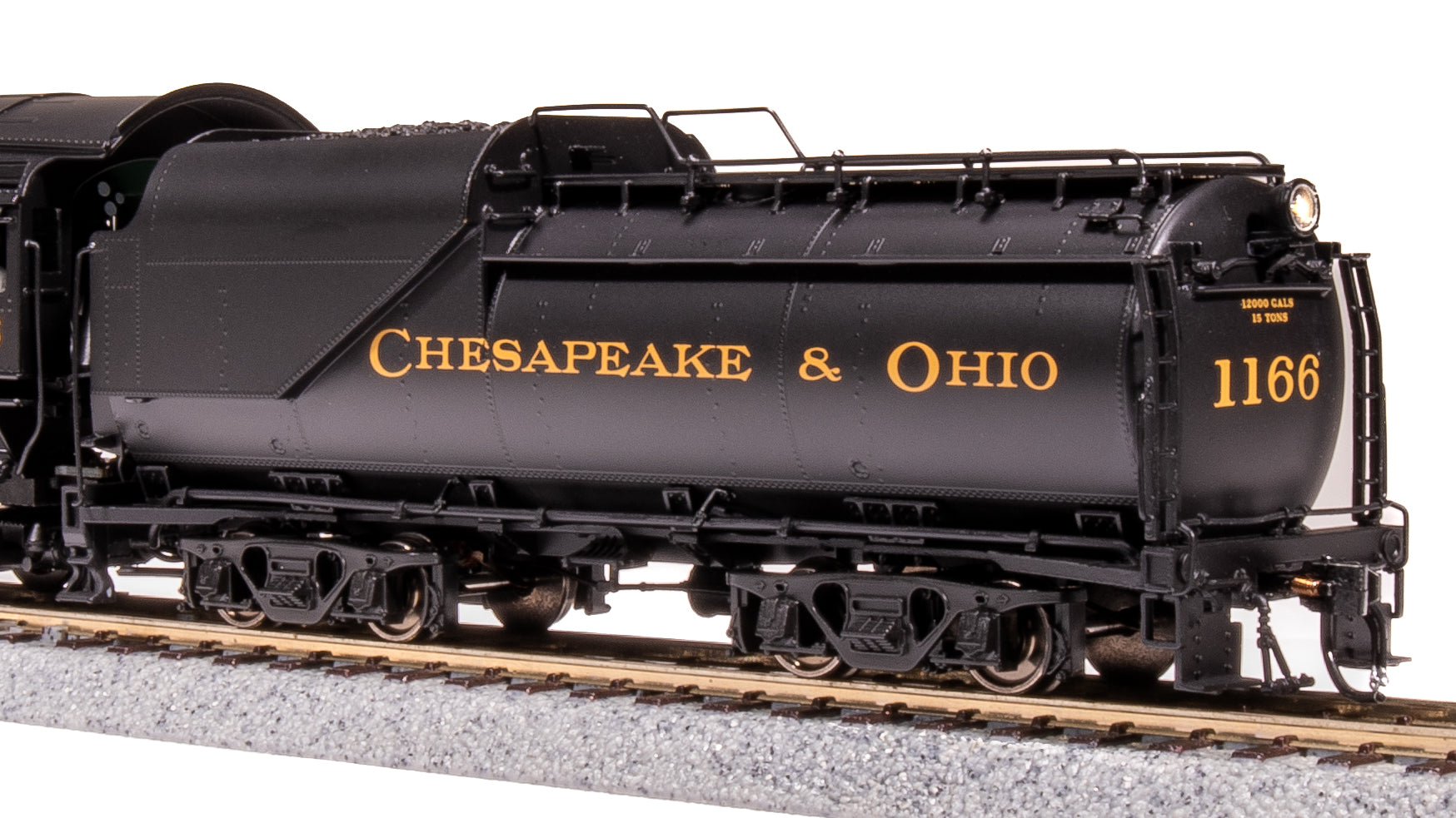 7594 Chesapeake & Ohio K-2 Mikado, #1202, 16-VC Tender, Paragon4 Sound/DC/DCC, Smoke, HO