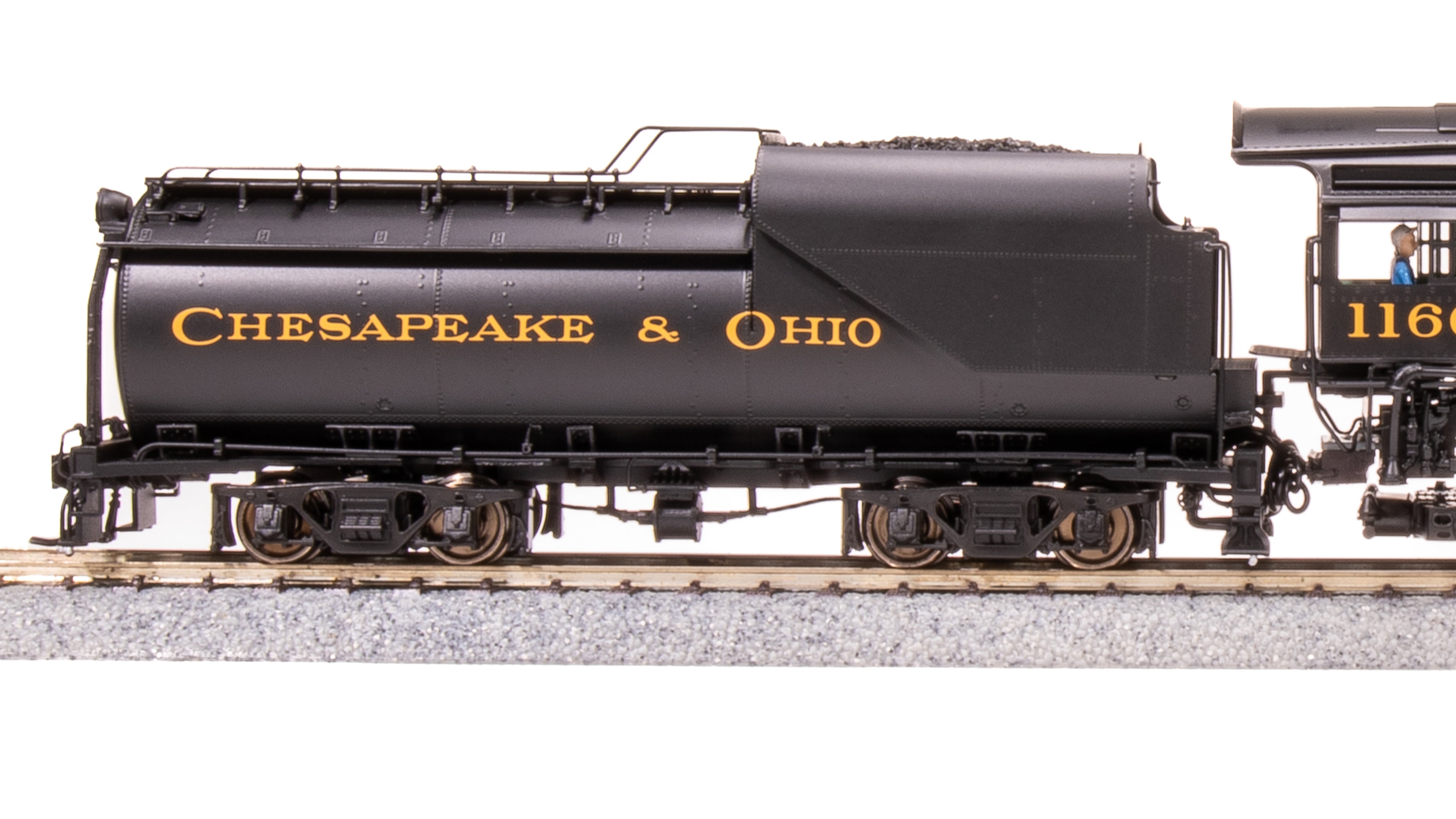7594 Chesapeake & Ohio K-2 Mikado, #1202, 16-VC Tender, Paragon4 Sound/DC/DCC, Smoke, HO