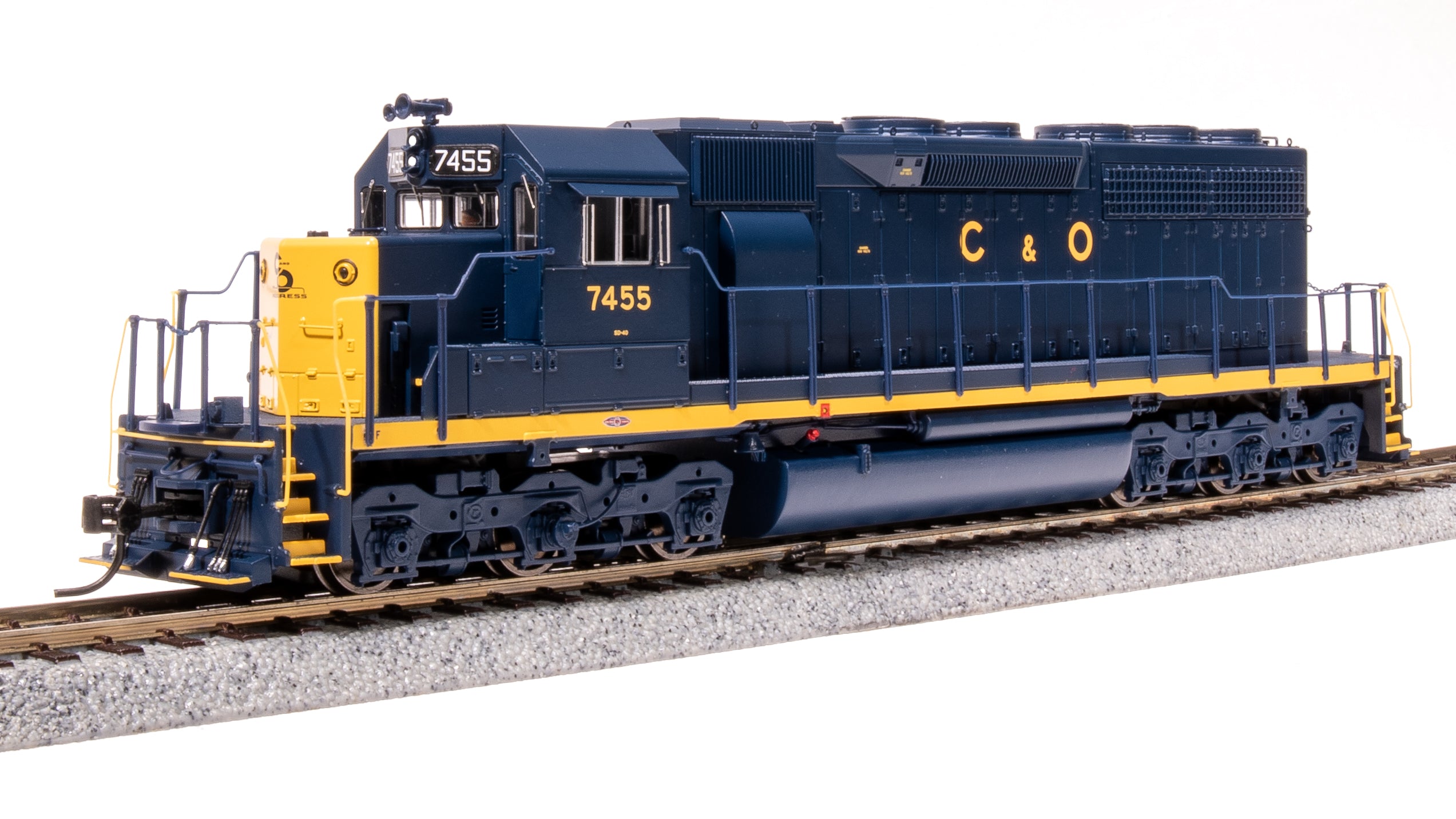 7632 EMD SD40, C&O 7455, Blue w/ Yellow, Paragon4 Sound/DC/DCC, HO
