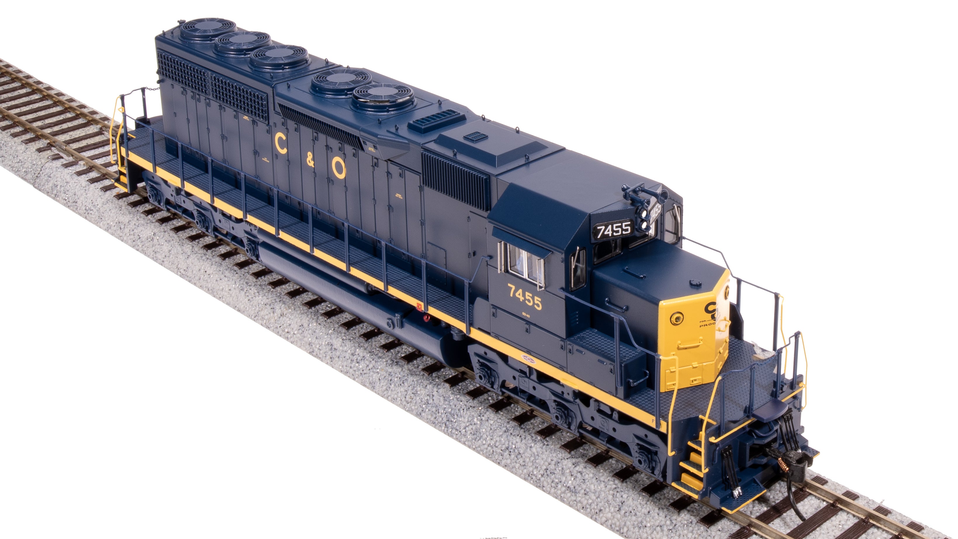7632 EMD SD40, C&O 7455, Blue w/ Yellow, Paragon4 Sound/DC/DCC, HO