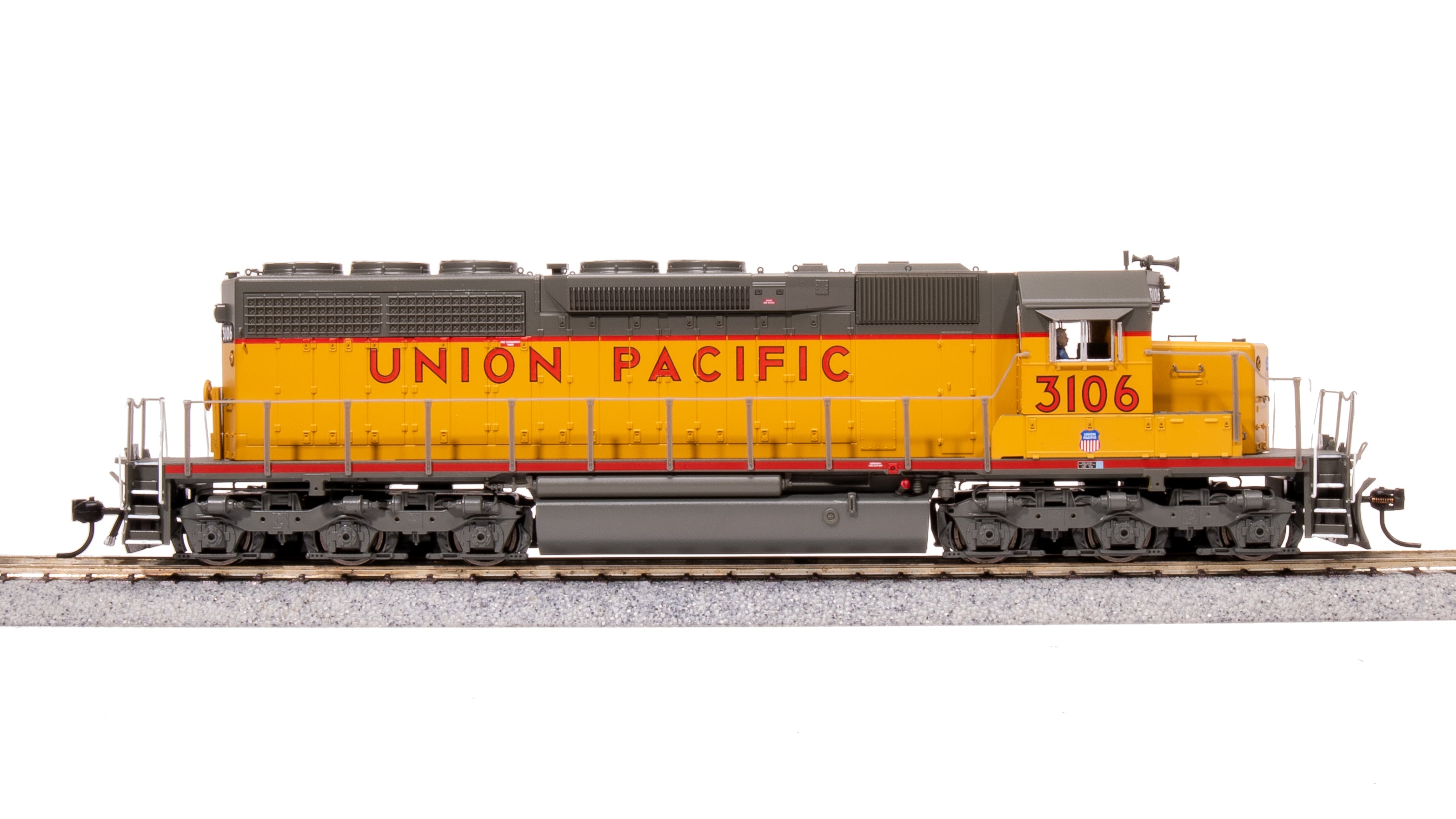 7649 EMD SD40, UP 3117, Yellow & Gray, Paragon4 Sound/DC/DCC, HO