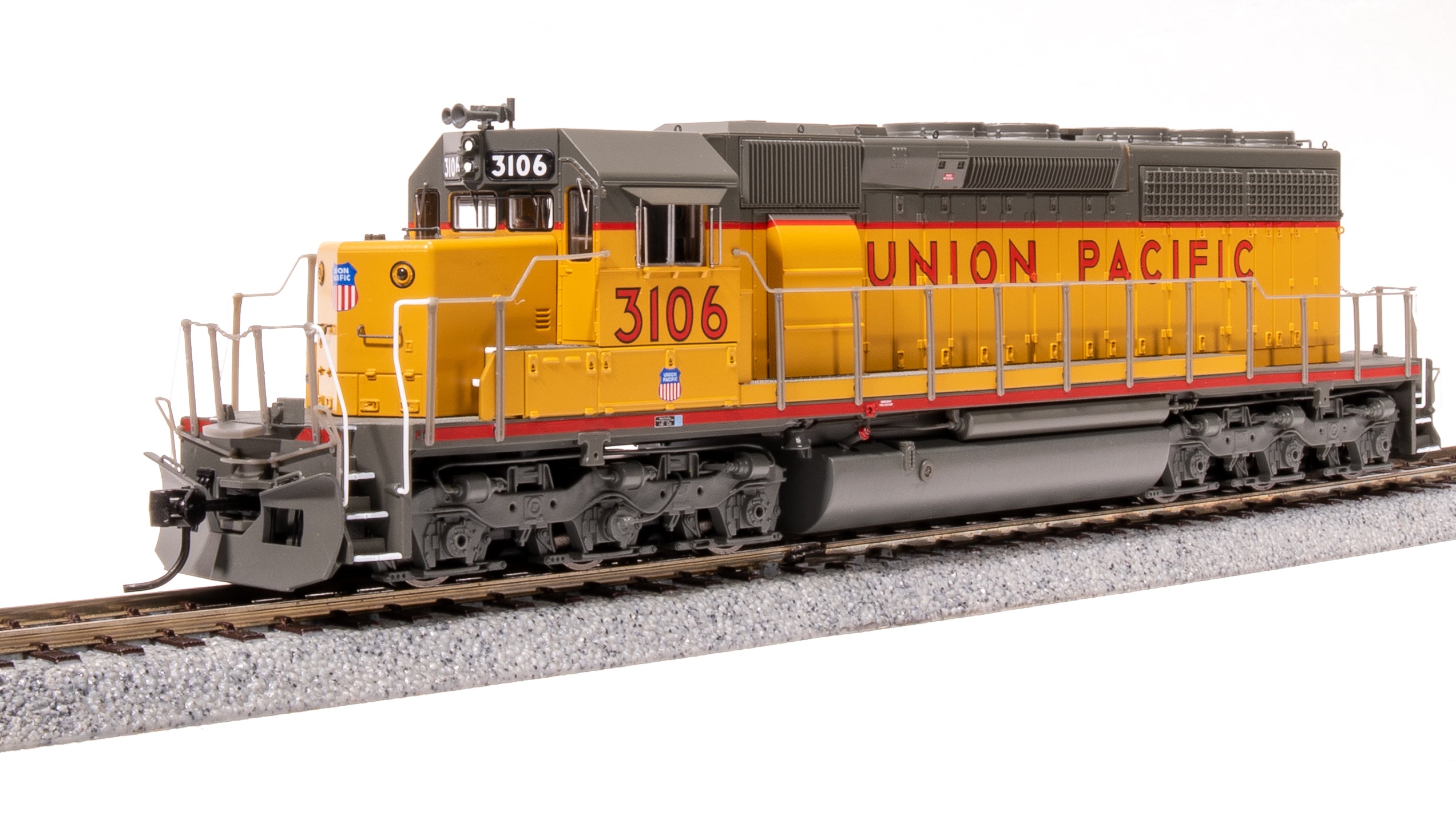 7649 EMD SD40, UP 3117, Yellow & Gray, Paragon4 Sound/DC/DCC, HO