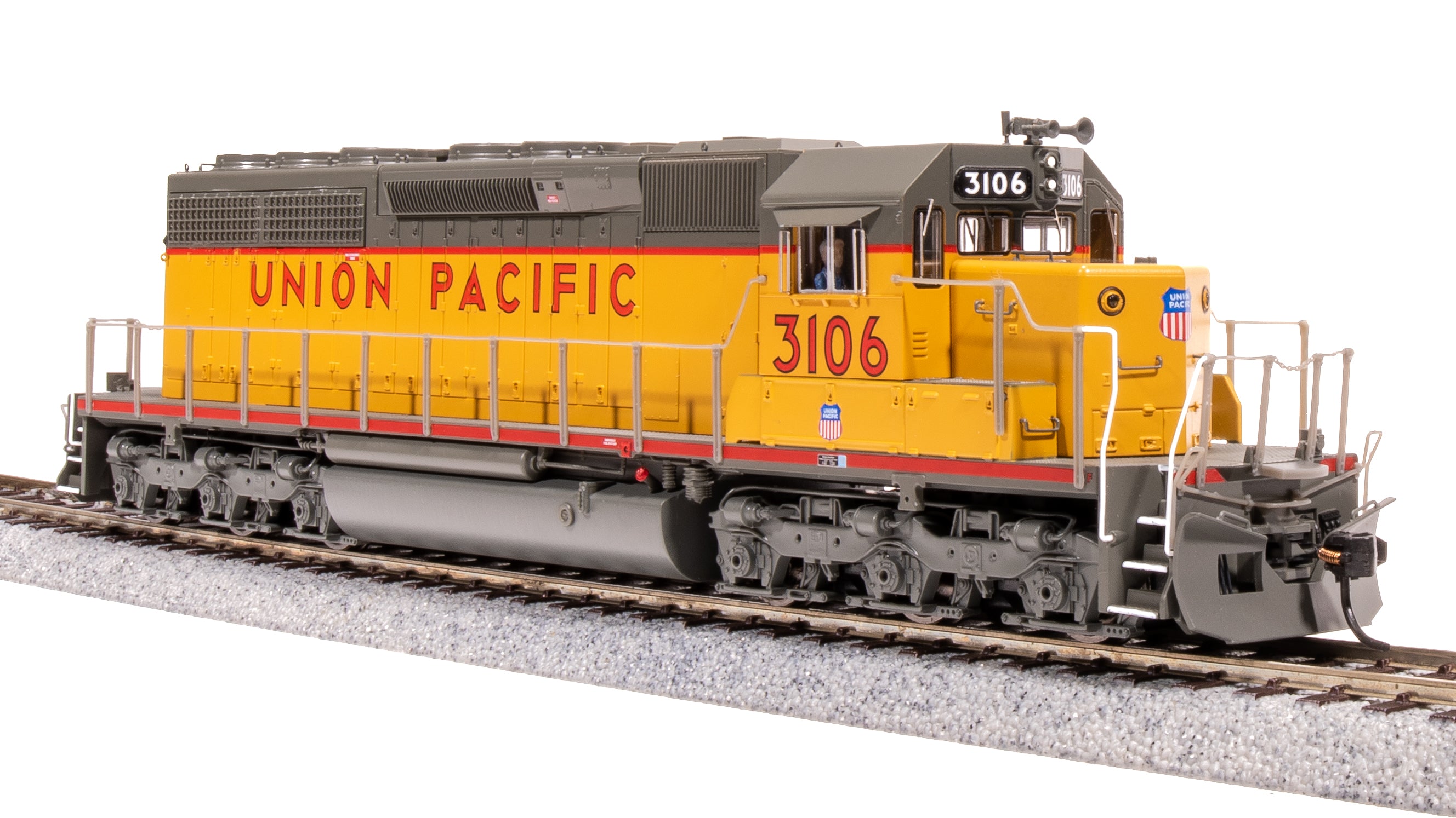 7649 EMD SD40, UP 3117, Yellow & Gray, Paragon4 Sound/DC/DCC, HO