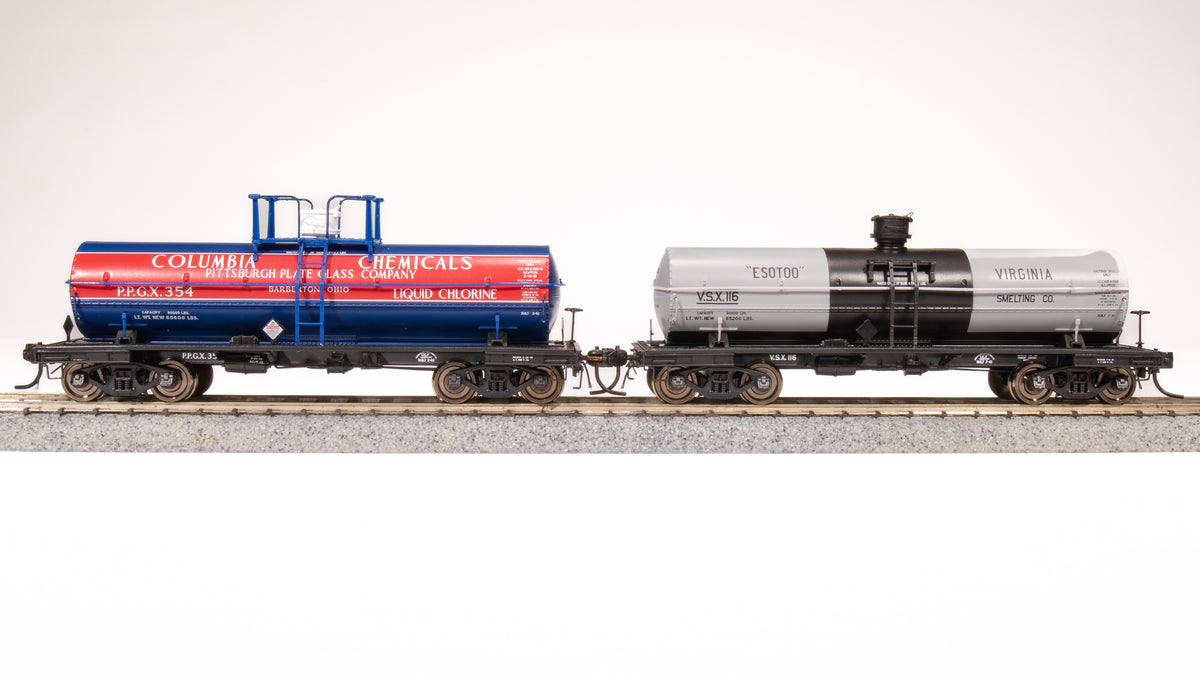 7661 6000 Gallon Tank, 1940's Variety 2-pack B, HO (Pittsburgh Plate G