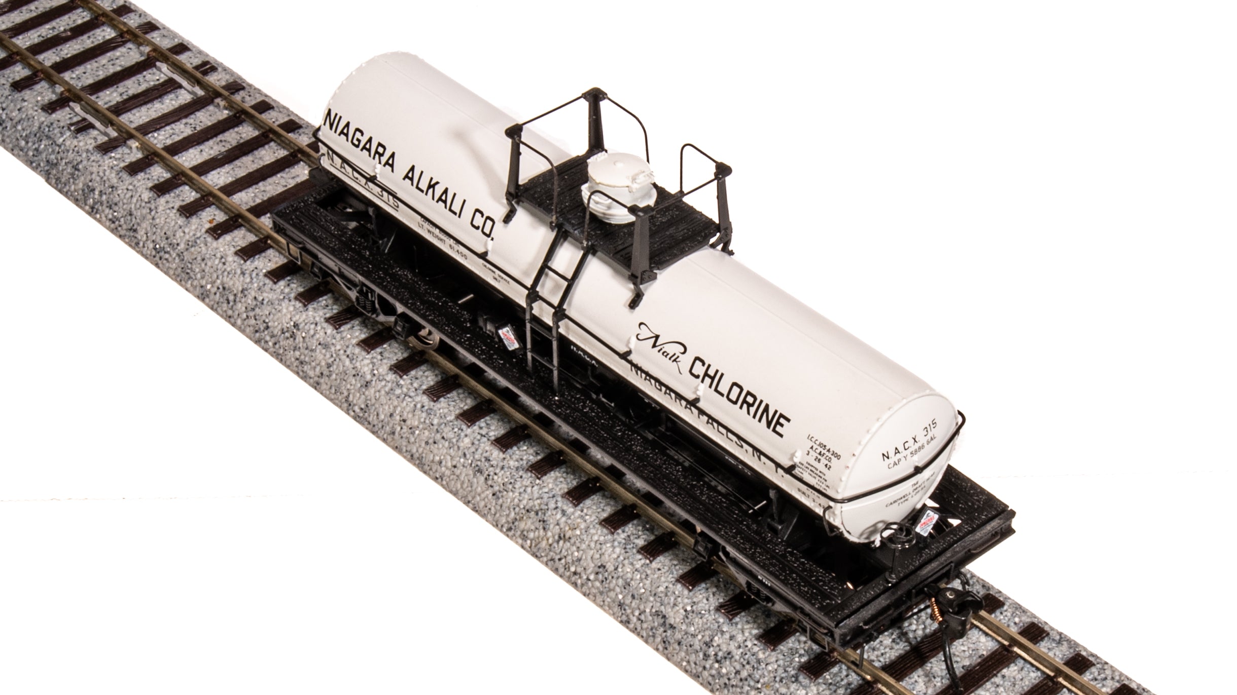 7663 6000 Gallon Tank, Early 1950's Variety 2-pack A, HO (Niagara Alka