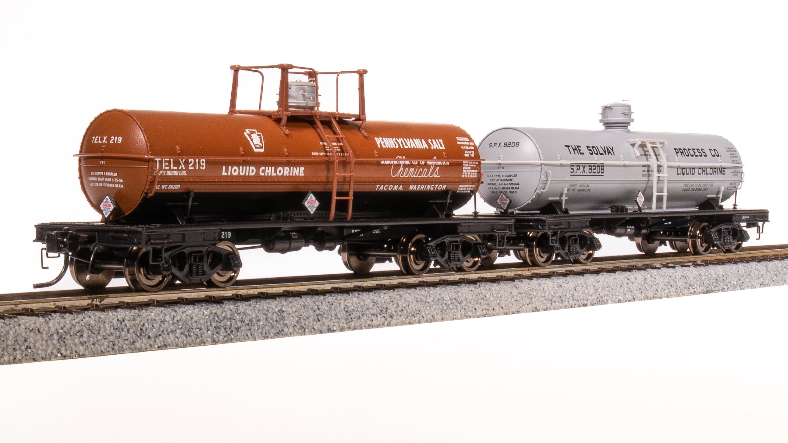 その他 SALSATION Y16Asymmetric Draped Tank 7665 6000 Gallon Tank, Early 1950's Variety 2-pack C, HO (Penn Salt, S