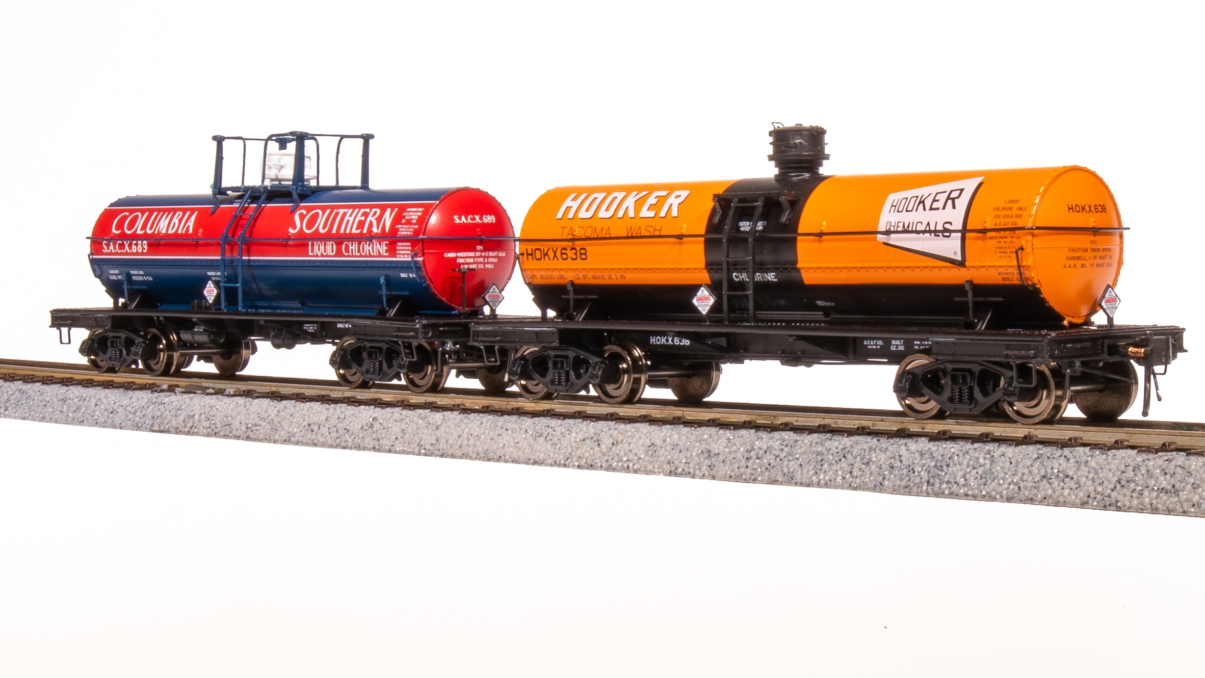 7667 6000 Gallon Tank, Late 1950's Variety 2-pack B, HO (Columbia Sout