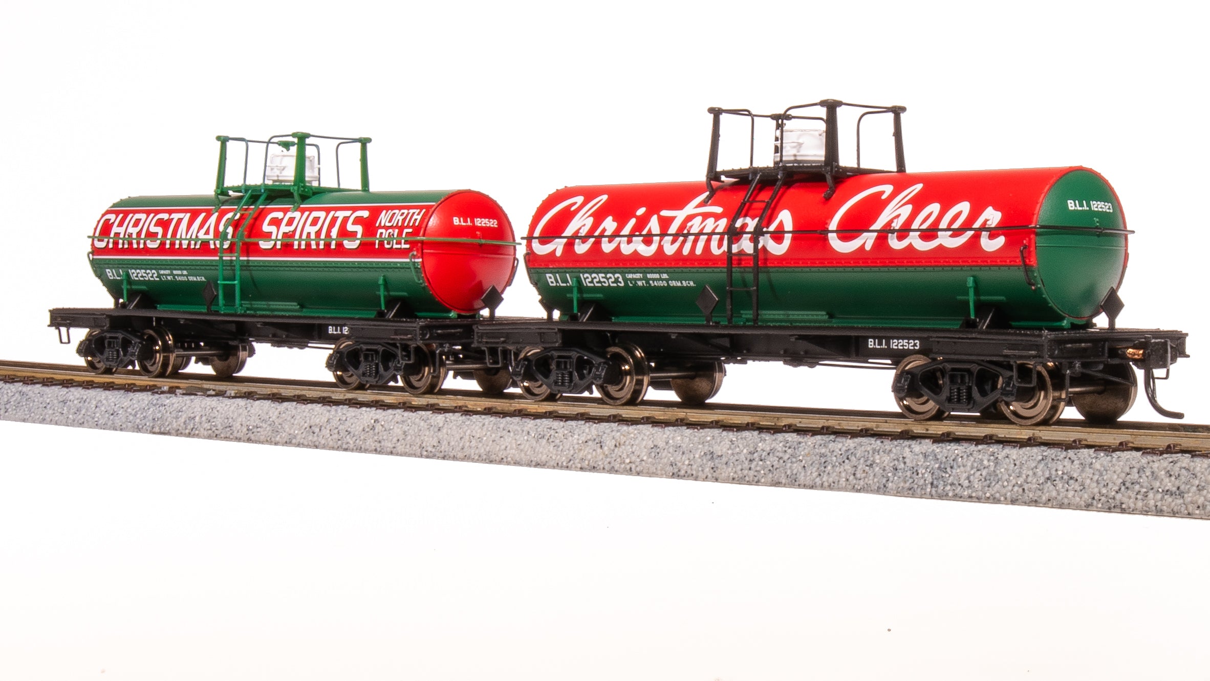 東京メトロ イベント記念 6002 7001 8001 レプリカ 車番 缶バッチ 7679 6000 Gallon Tank, Christmas Paint Scheme, 2-pack, HO