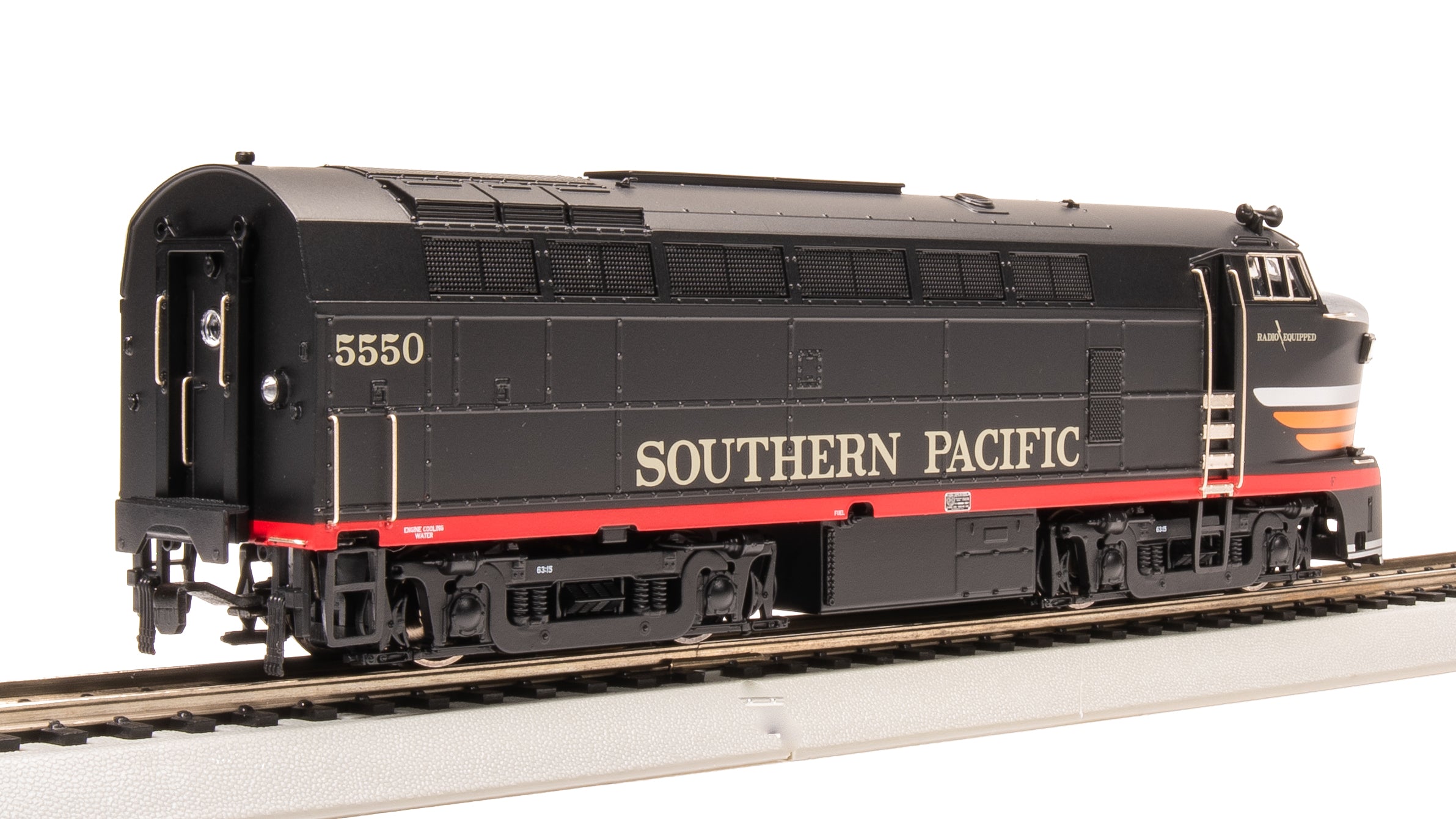 7708 RF-16 Sharknose A/B, SP 5550/5570, Black Widow Scheme, A-unit Paragon4 Sound/DC/DCC, Unpowered B, HO (Fantasy Paint Scheme)