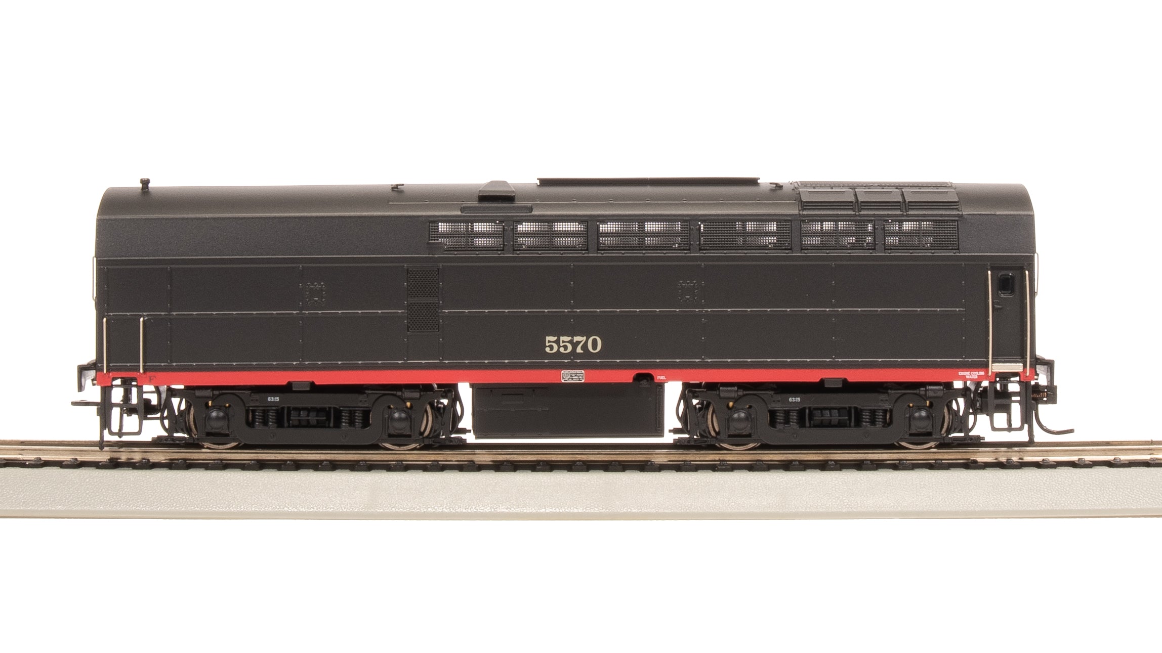 7708 RF-16 Sharknose A/B, SP 5550/5570, Black Widow Scheme, A-unit Paragon4 Sound/DC/DCC, Unpowered B, HO (Fantasy Paint Scheme)