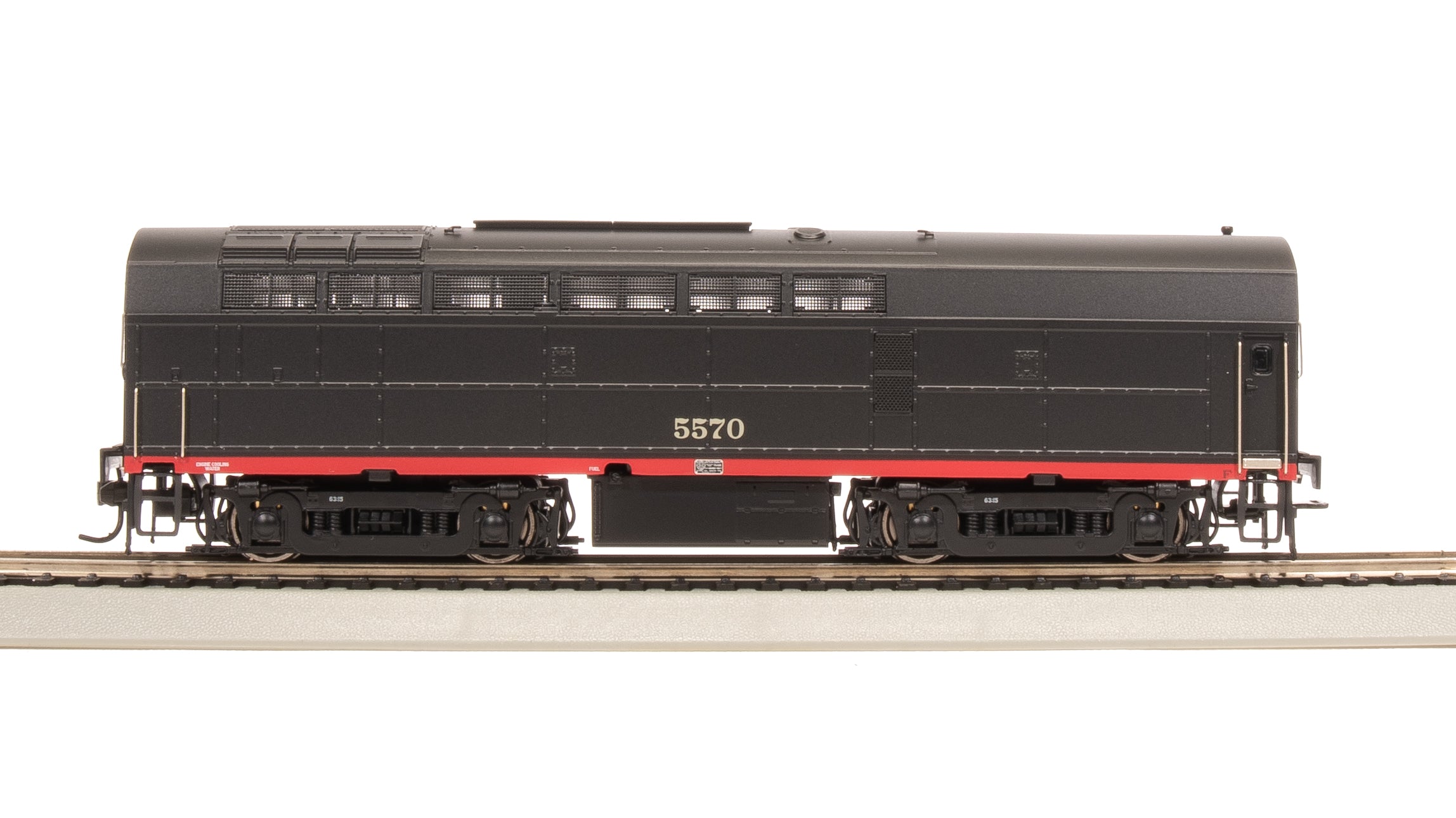 7708 RF-16 Sharknose A/B, SP 5550/5570, Black Widow Scheme, A-unit Paragon4 Sound/DC/DCC, Unpowered B, HO (Fantasy Paint Scheme)