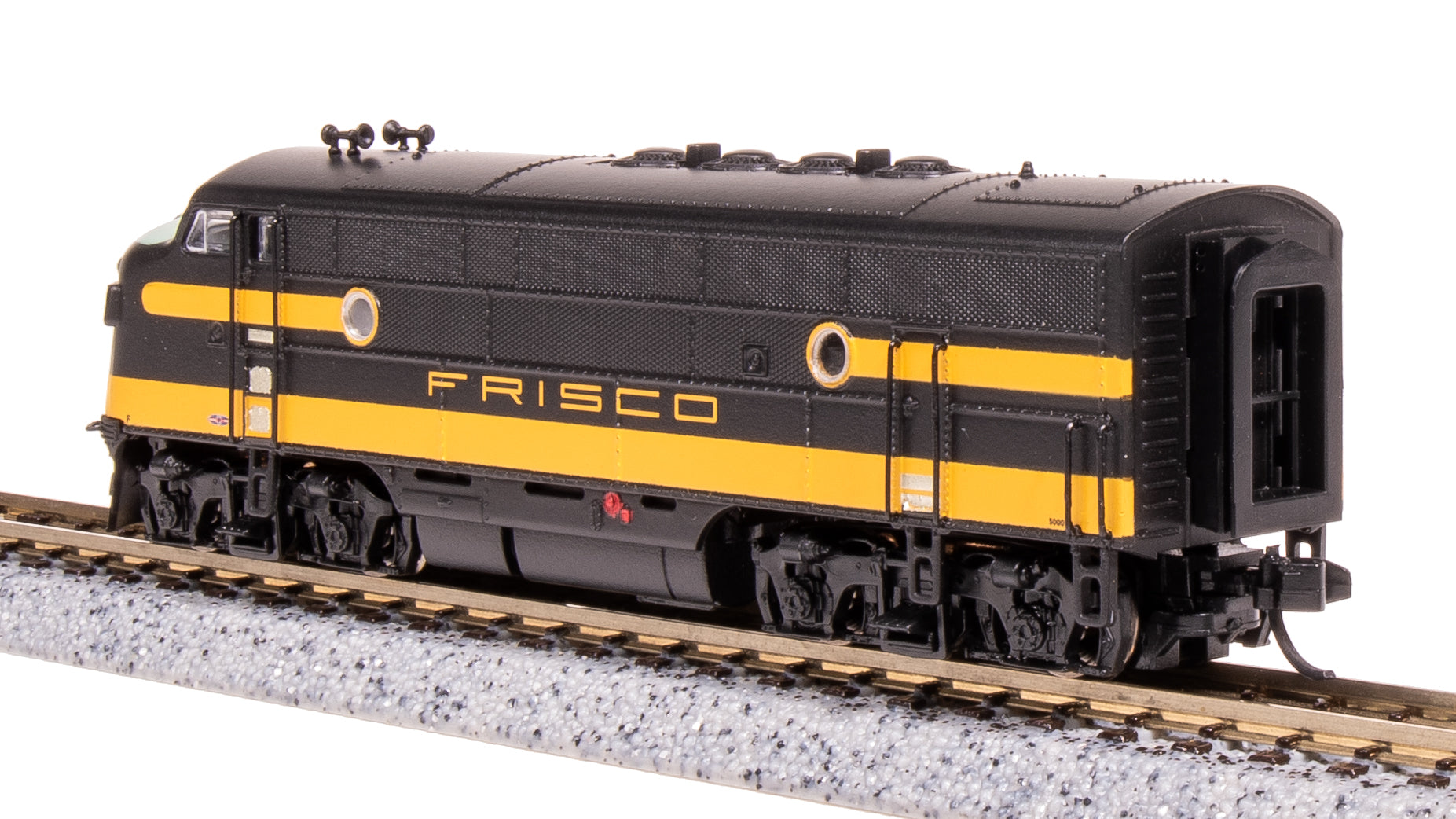 7721 EMD F3 AB, SLSF 5000/5100, Black & Yellow, A-unit Paragon4  Sound/DC/DCC, Unpowered B, N