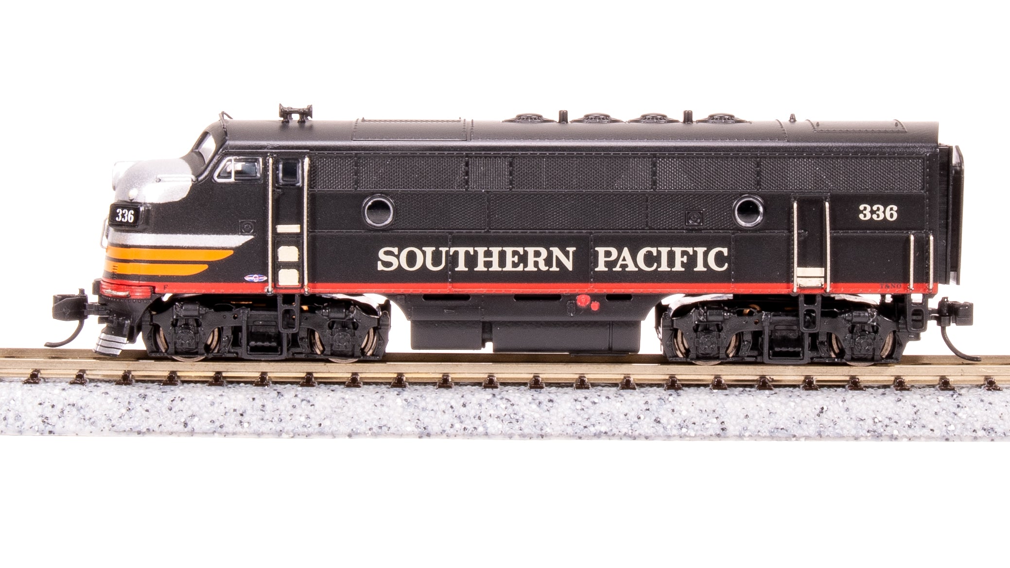 7738 EMD F3A, SP 337, Black Widow, Paragon4 Sound/DC/DCC, N