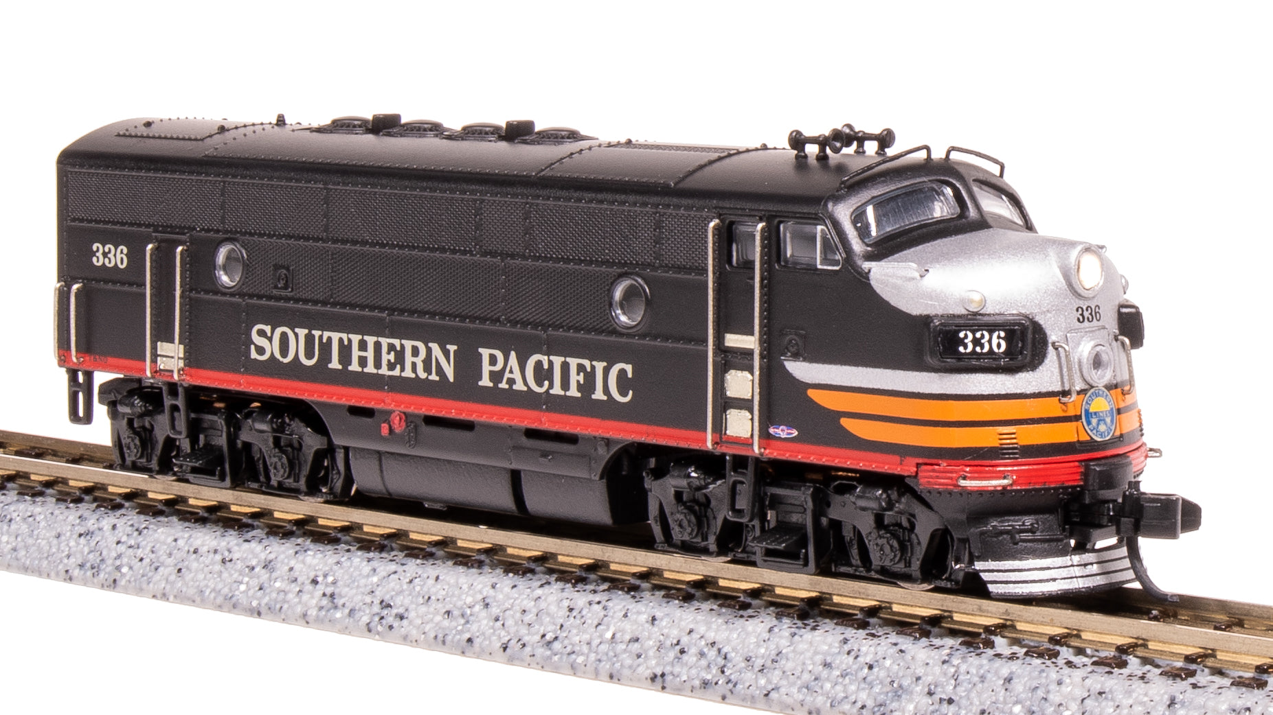 7738 EMD F3A, SP 337, Black Widow, Paragon4 Sound/DC/DCC, N