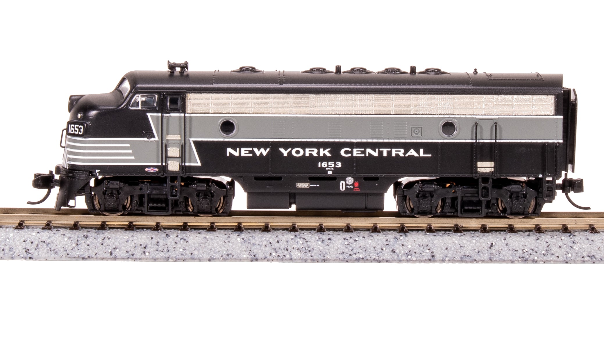 7757 EMD F7 AB, NYC 1653/2425, Full Lightning Stripes, A-unit Paragon4 Sound/DC/DCC, Unpowered B, N Default Title