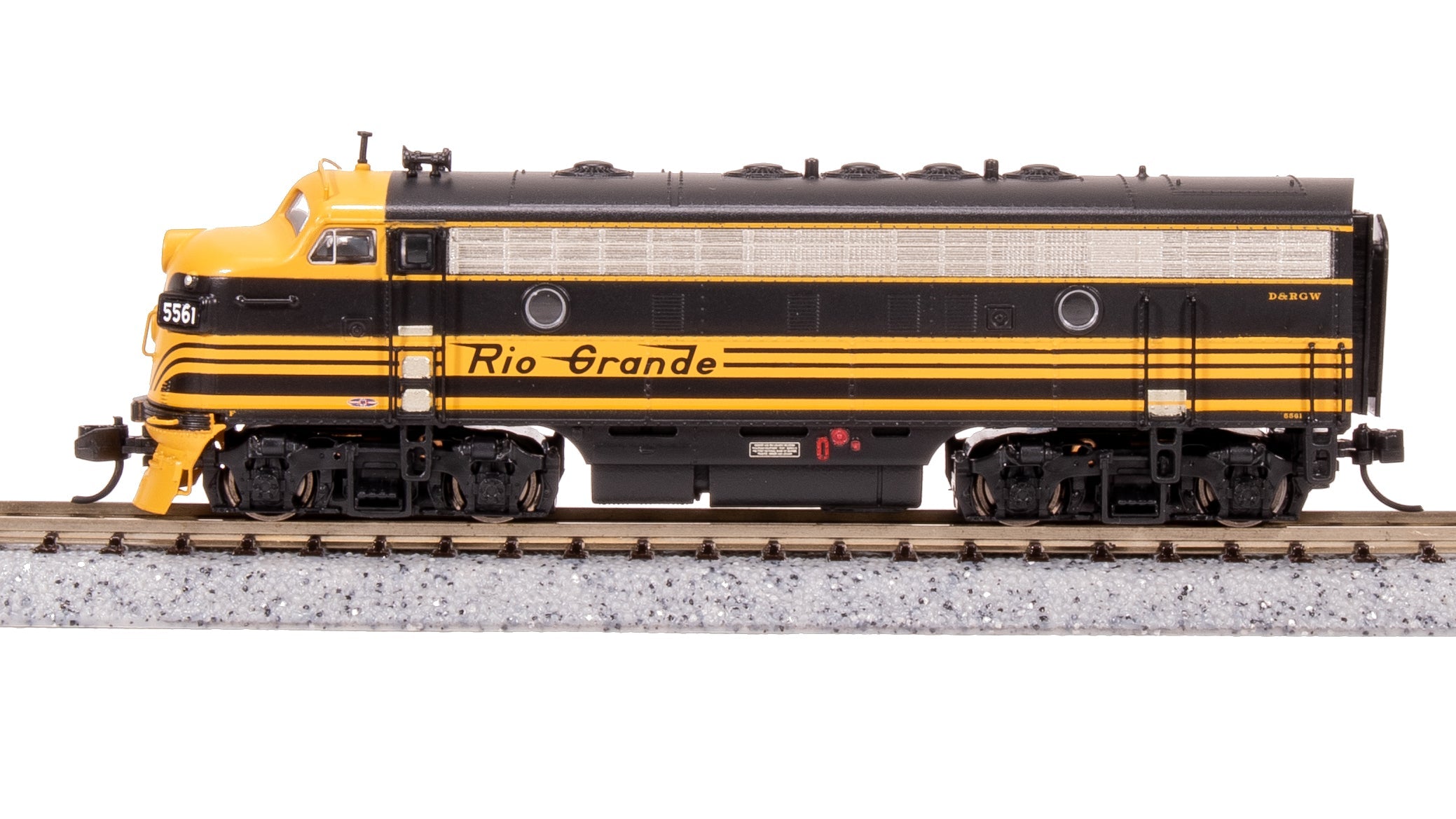 7770 EMD F7A, DRGW 5564, Black 3-stripe, Paragon4 Sound/DC/DCC, N Default Title