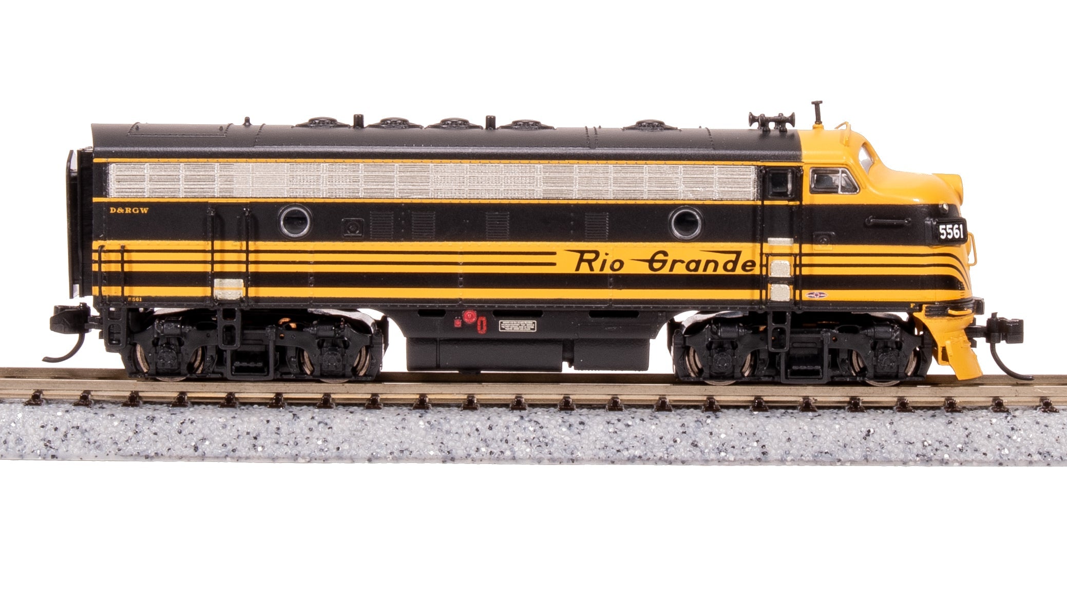7770 EMD F7A, DRGW 5564, Black 3-stripe, Paragon4 Sound/DC/DCC, N Default Title