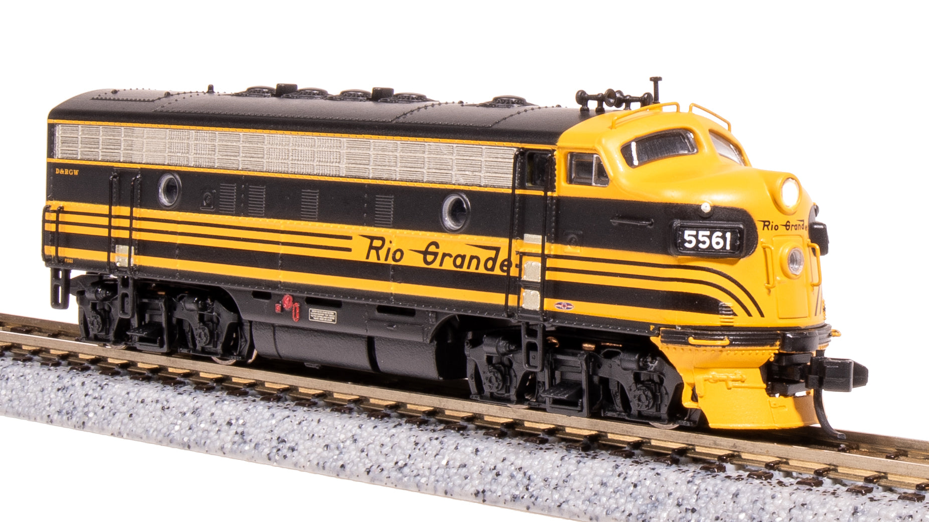 7770 EMD F7A, DRGW 5564, Black 3-stripe, Paragon4 Sound/DC/DCC, N Default Title