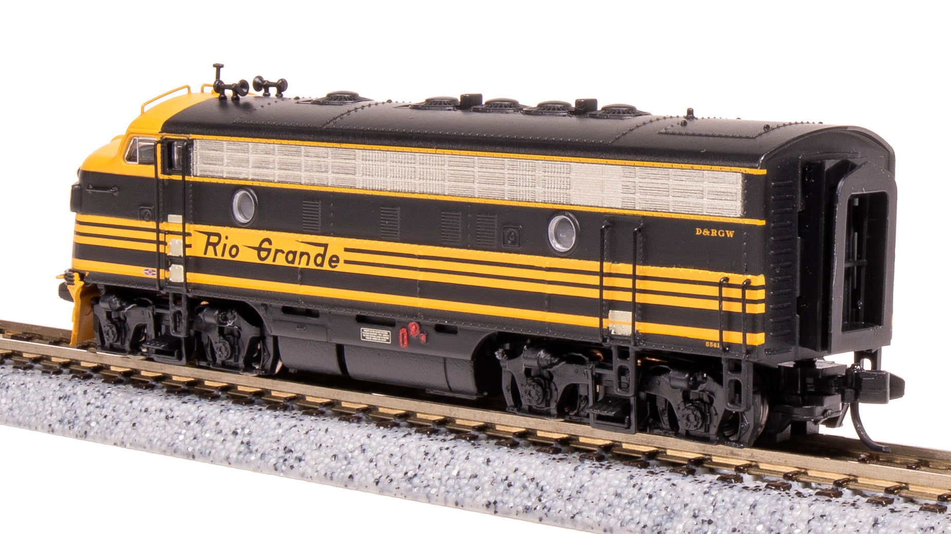 7770 EMD F7A, DRGW 5564, Black 3-stripe, Paragon4 Sound/DC/DCC, N Default Title