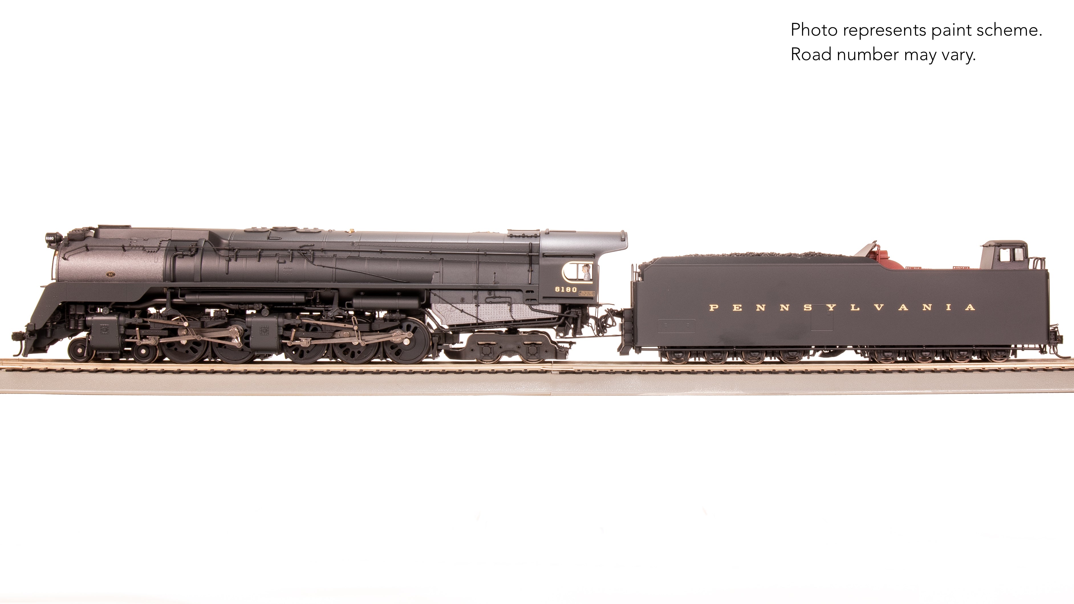 7802 PRR Q2 Duplex, 4-4-6-4, #6180, Production Version, 18,000 gallon tender, Paragon4 Sound/DC/DCC, Smoke, HO