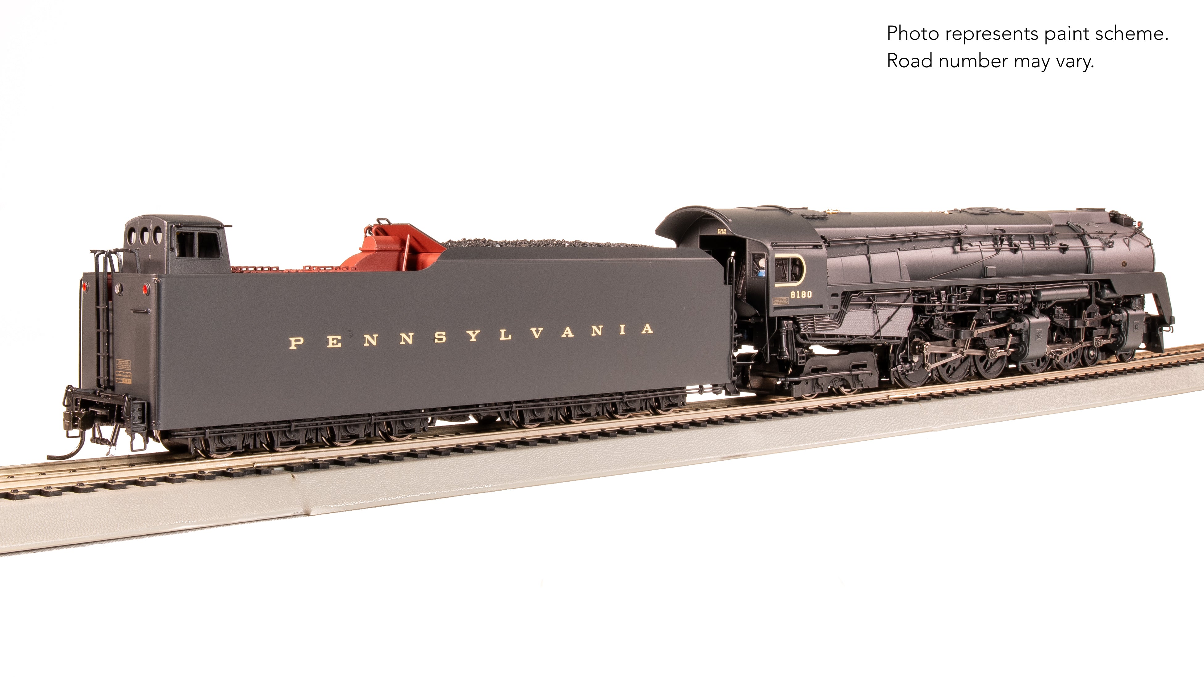 7802 PRR Q2 Duplex, 4-4-6-4, #6180, Production Version, 18,000 gallon tender, Paragon4 Sound/DC/DCC, Smoke, HO