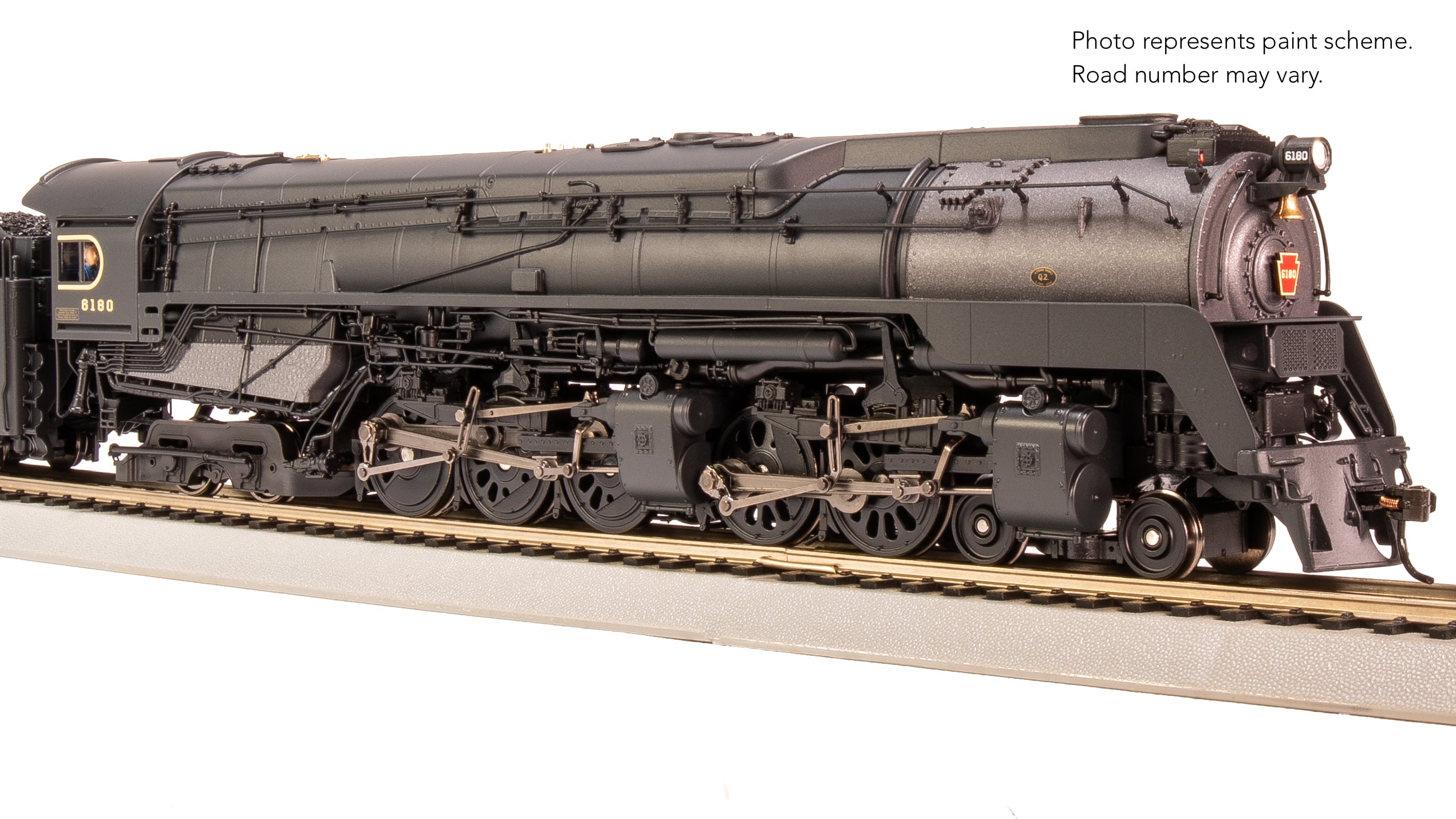 7802 PRR Q2 Duplex, 4-4-6-4, #6180, Production Version, 18,000 gallon tender, Paragon4 Sound/DC/DCC, Smoke, HO