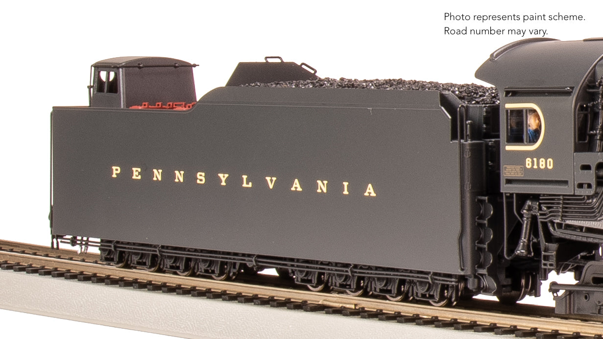 7802 PRR Q2 Duplex, 4-4-6-4, #6180, Production Version, 18,000 gallon tender, Paragon4 Sound/DC/DCC, Smoke, HO