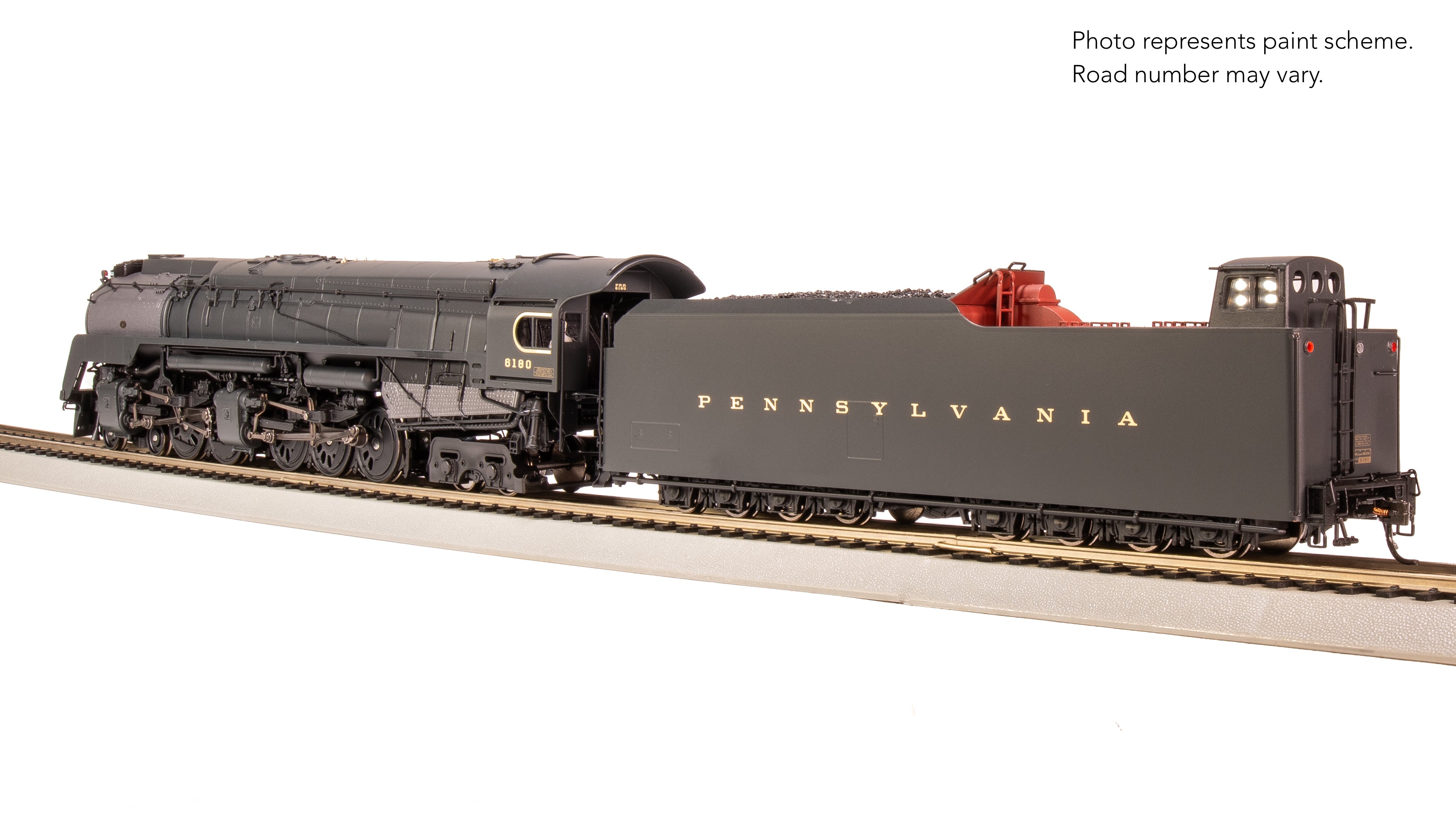 7802 PRR Q2 Duplex, 4-4-6-4, #6180, Production Version, 18,000 gallon tender, Paragon4 Sound/DC/DCC, Smoke, HO