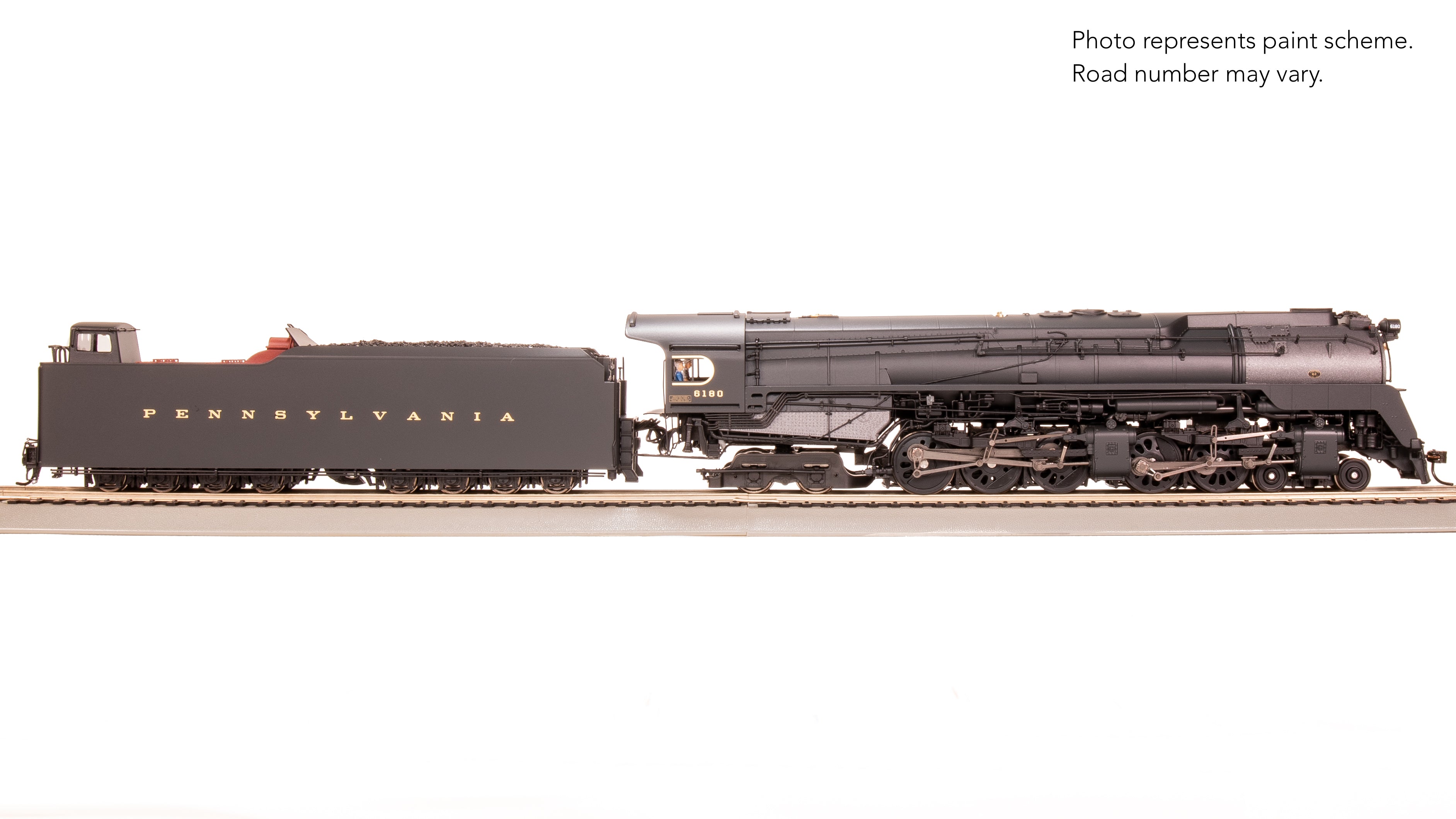 7802 PRR Q2 Duplex, 4-4-6-4, #6180, Production Version, 18,000 gallon tender, Paragon4 Sound/DC/DCC, Smoke, HO