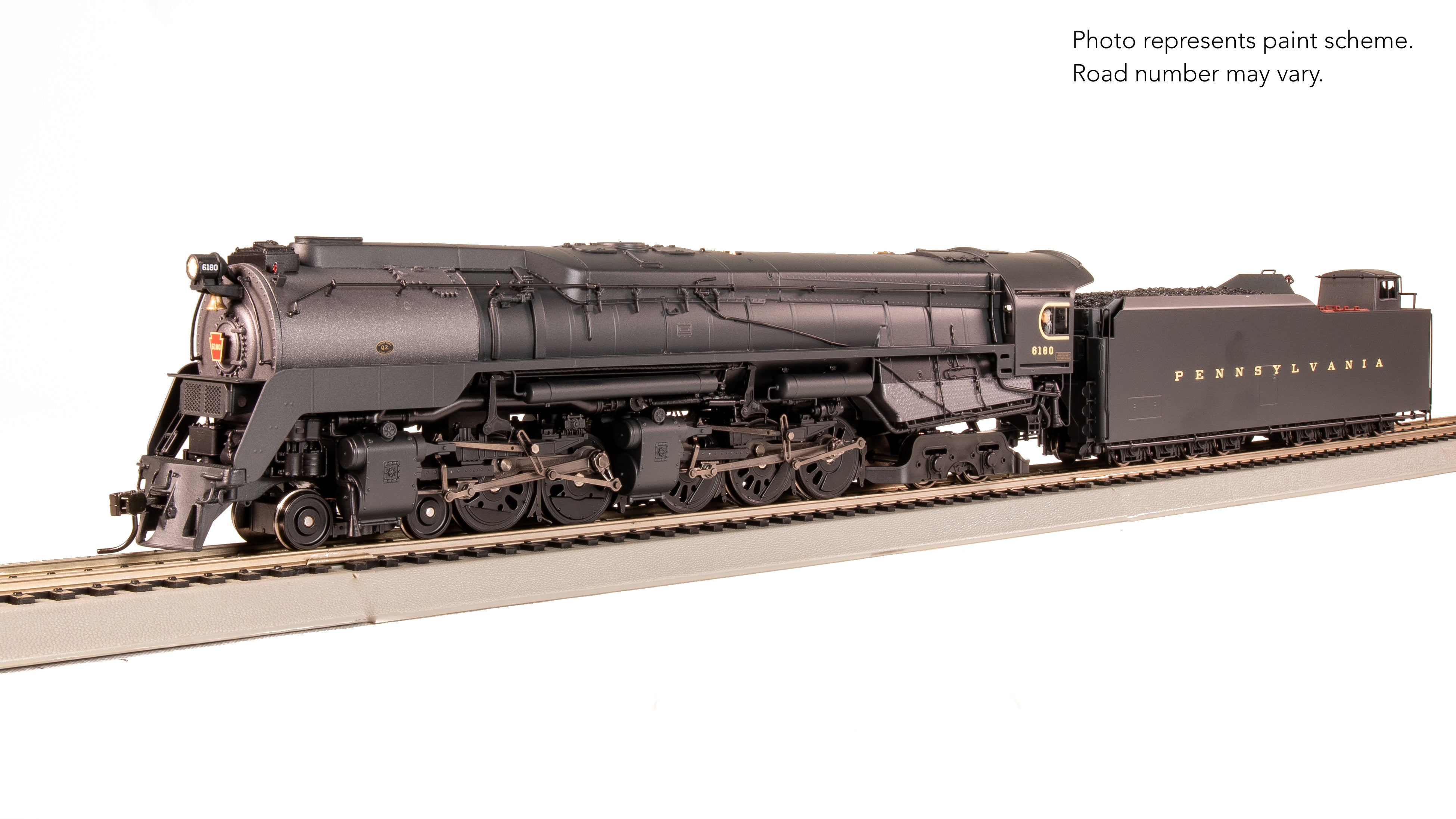 7802 PRR Q2 Duplex, 4-4-6-4, #6180, Production Version, 18,000 gallon tender, Paragon4 Sound/DC/DCC, Smoke, HO