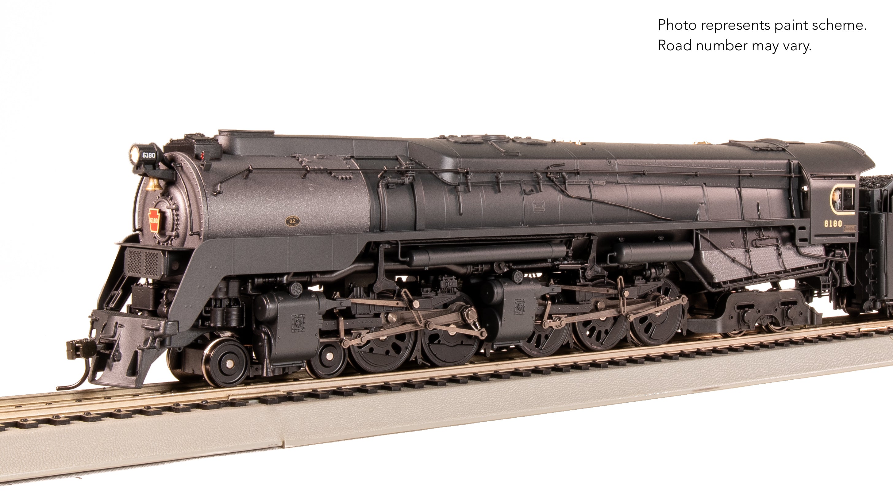 7802 PRR Q2 Duplex, 4-4-6-4, #6180, Production Version, 18,000 gallon tender, Paragon4 Sound/DC/DCC, Smoke, HO