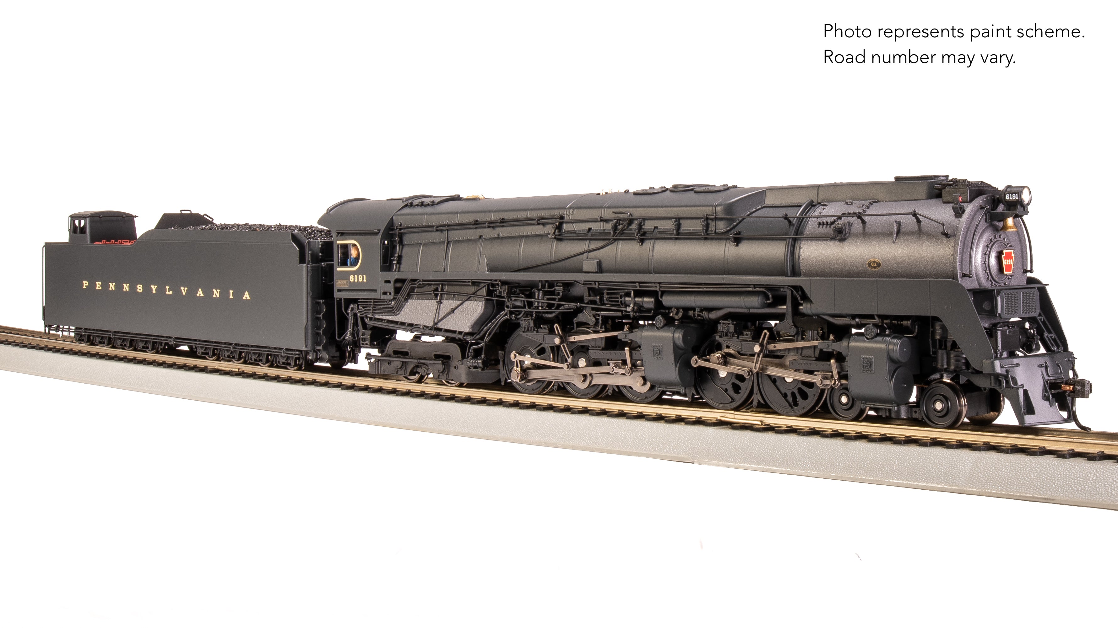 7804 PRR Q2 Duplex, 4-4-6-4, #6191, Production Version, 18,000 gallon tender, Paragon4 Sound/DC/DCC, Smoke, HO