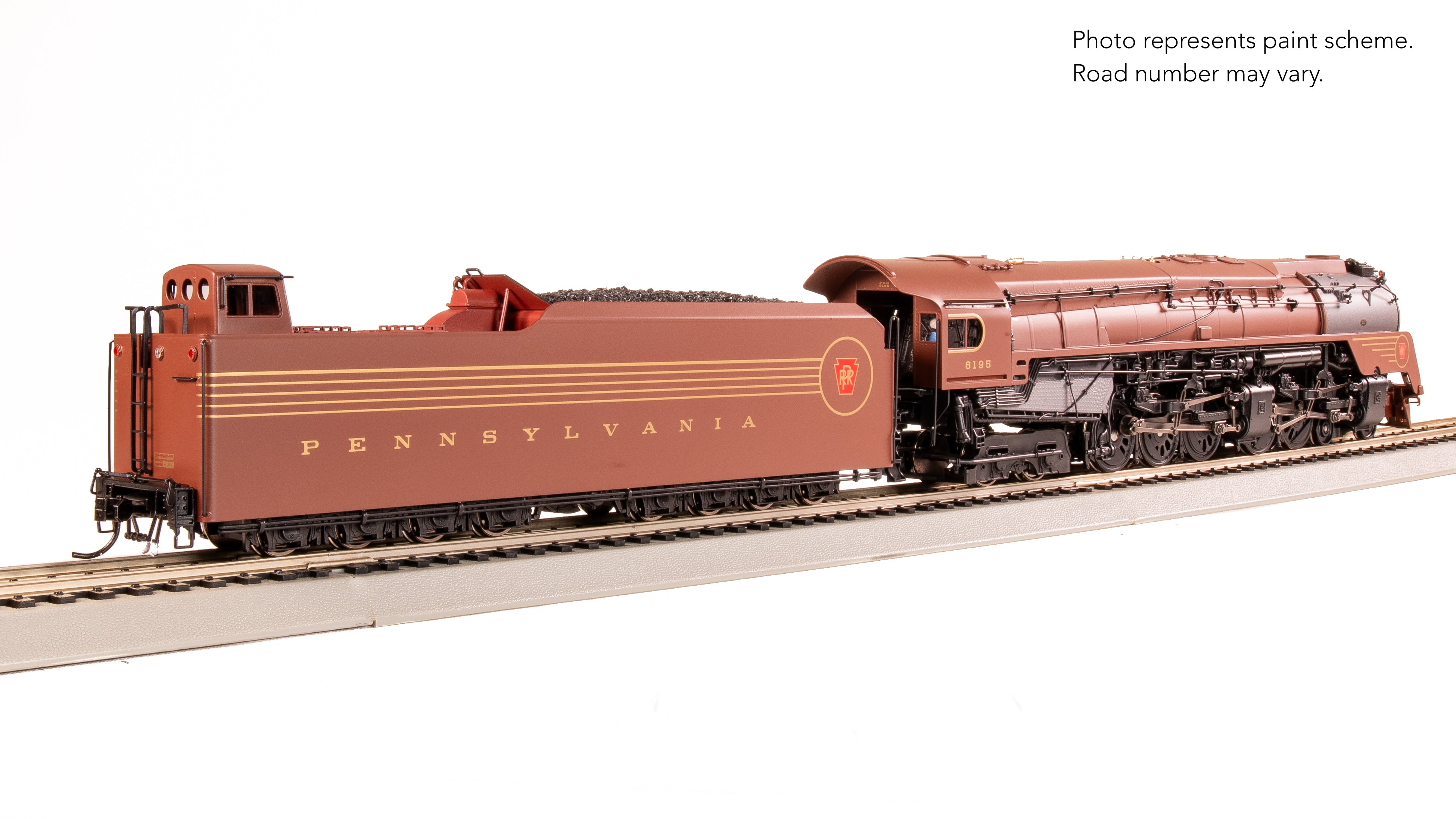 7809 PRR Q2 Duplex 4-4-6-4, #6195, Prototype Version, Tuscan Red 5-Str