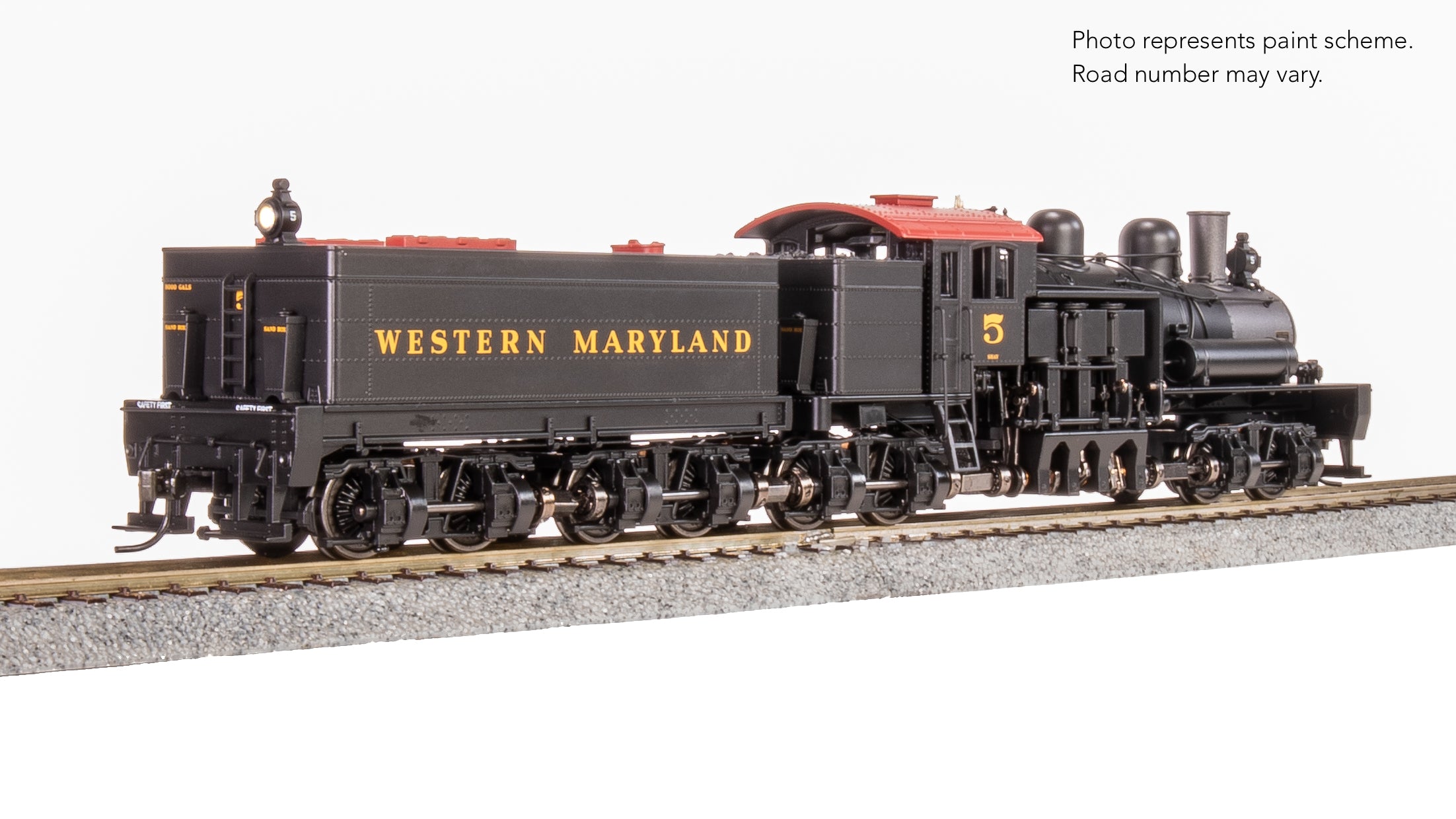 7818 Class D 4-truck Shay, WM #5, Paragon4 Sound/DC/DCC, Smoke, HO