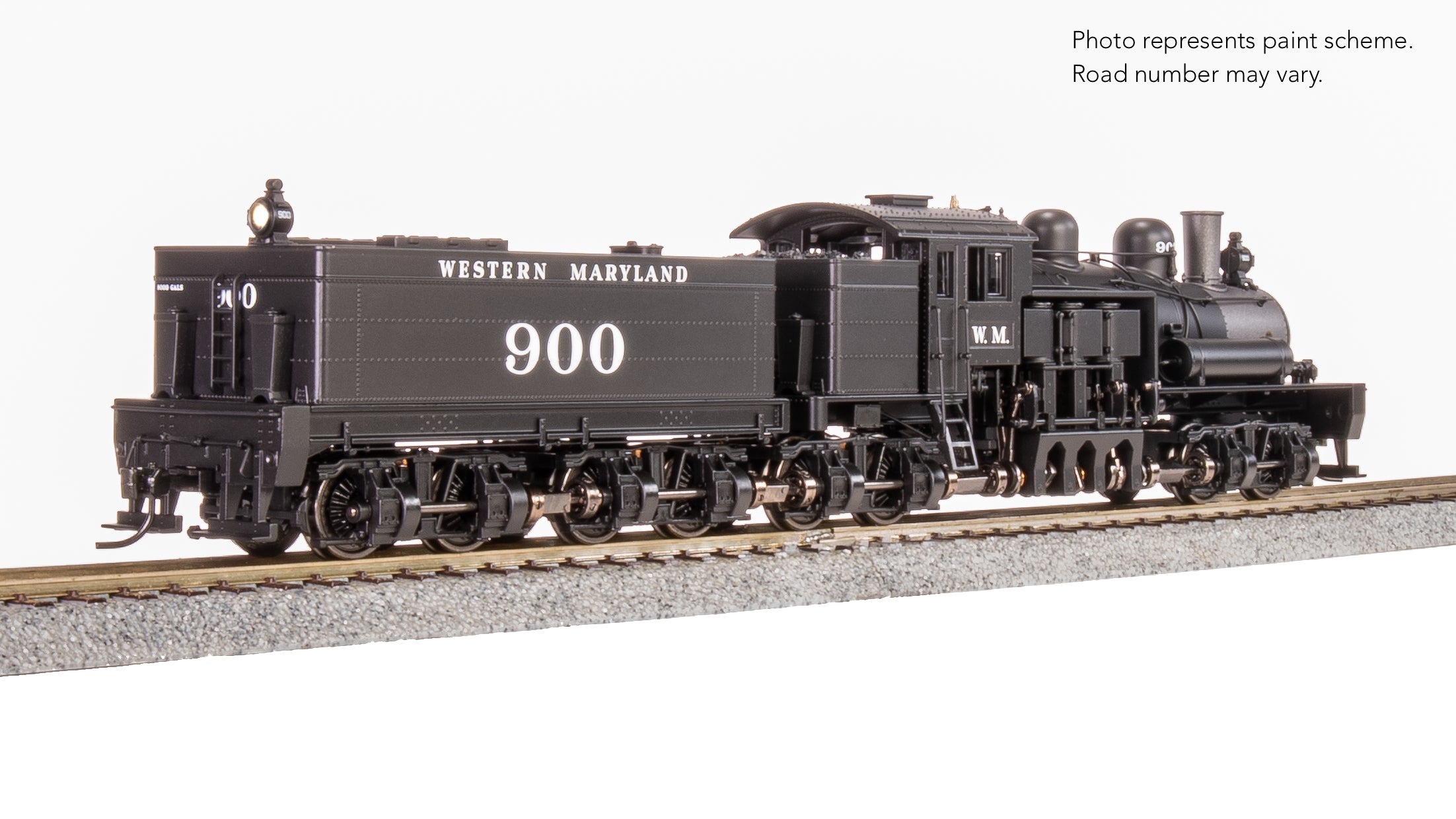 7819 Class D 4-truck Shay, WM #900, Paragon4 Sound/DC/DCC, Smoke, HO