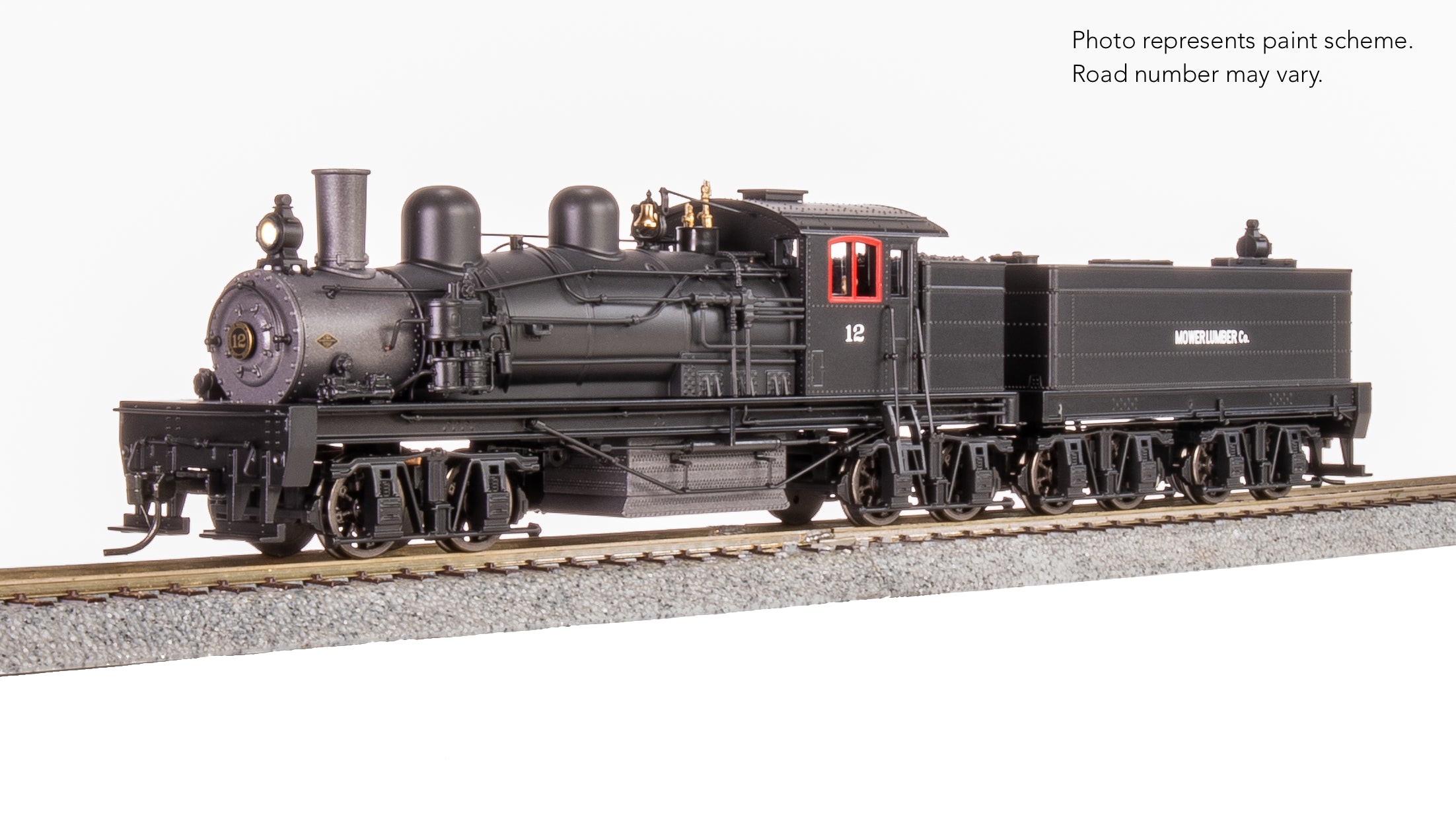 7822 Class D 4-truck Shay, Mower Lumber Co. #12, Paragon4 Sound/DC/DCC, Smoke, HO