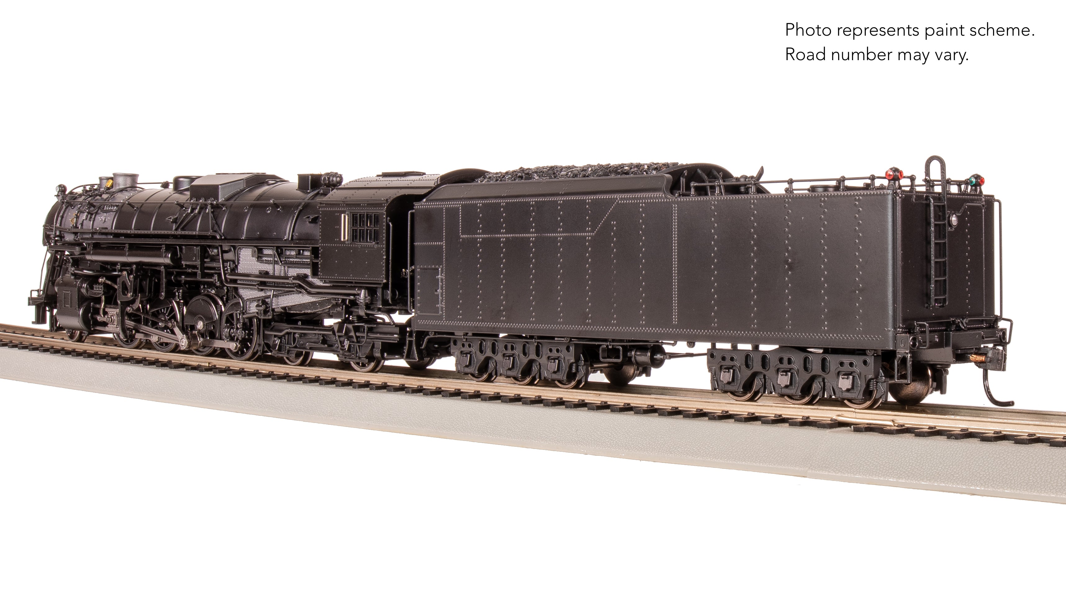 7845 ATSF 2-8-4 Berkshire, T1a #4193, 4-axle Tender, Spoked Main Driver, No-Sound/DCC Ready, HO