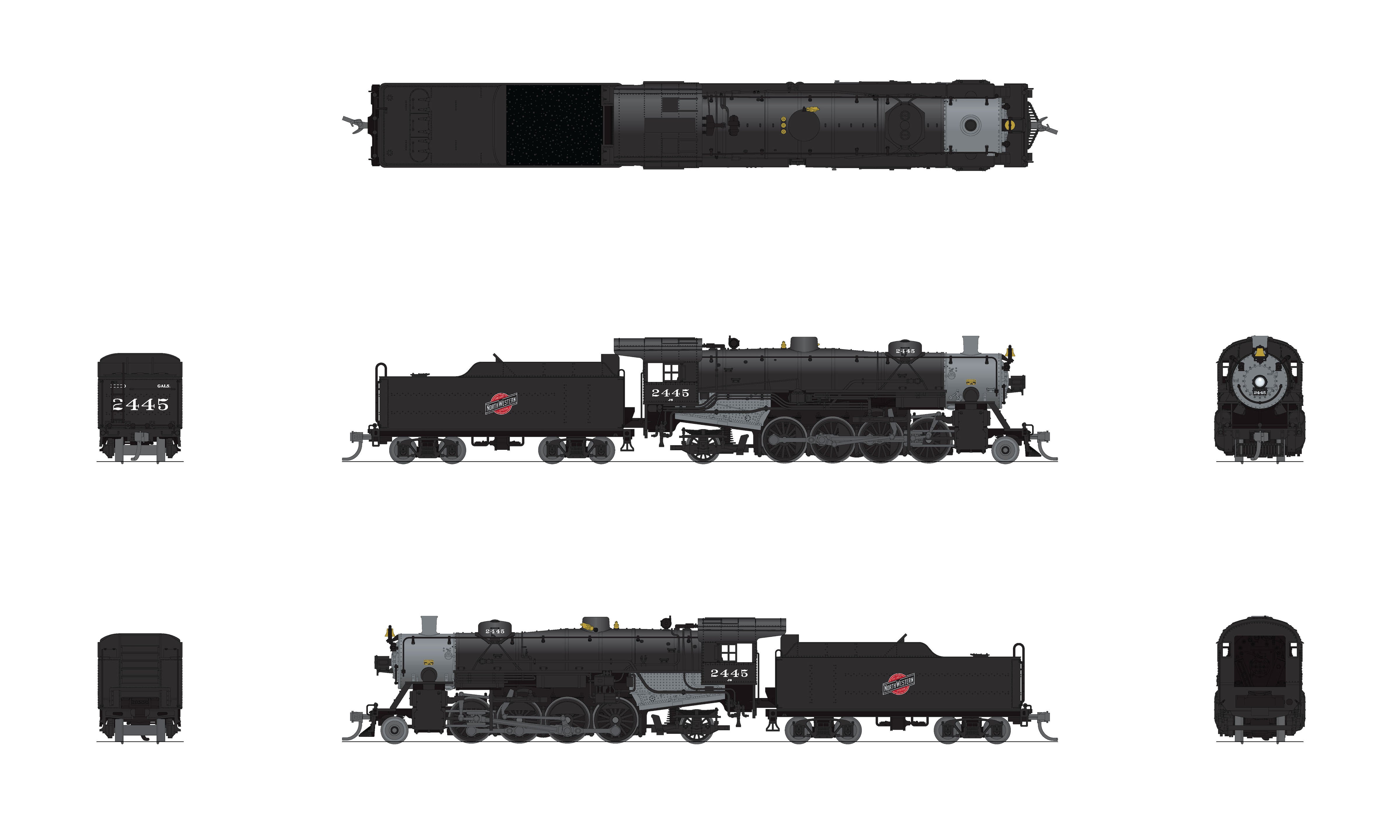 7855 USRA Light Mikado, CNW 2486, Paragon4 Sound/DC/DCC, N (NP)