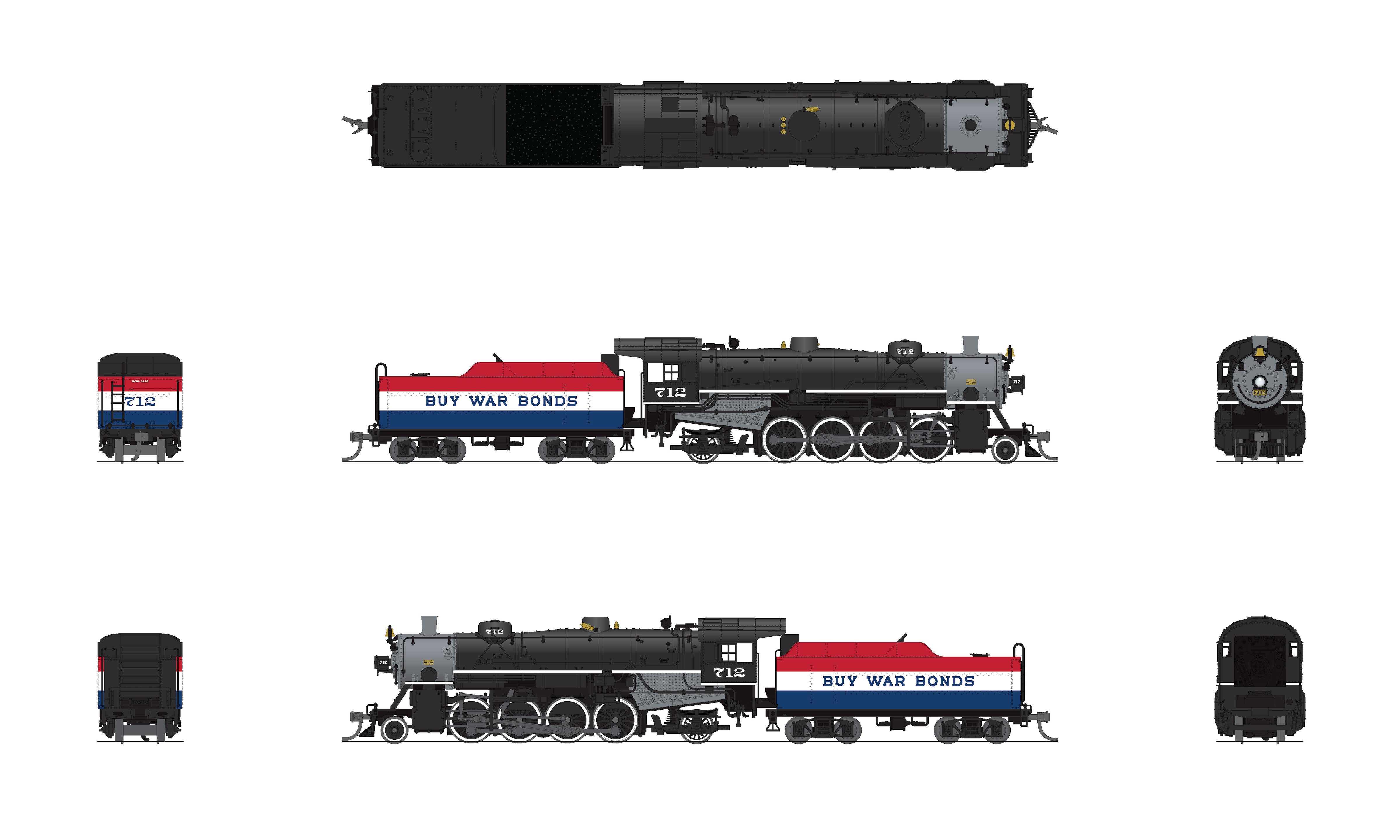 7865 USRA Light Mikado, Red/White/Blue War Bonds Billboard, Paragon4 Sound/DC/DCC, N (NP) Default Title