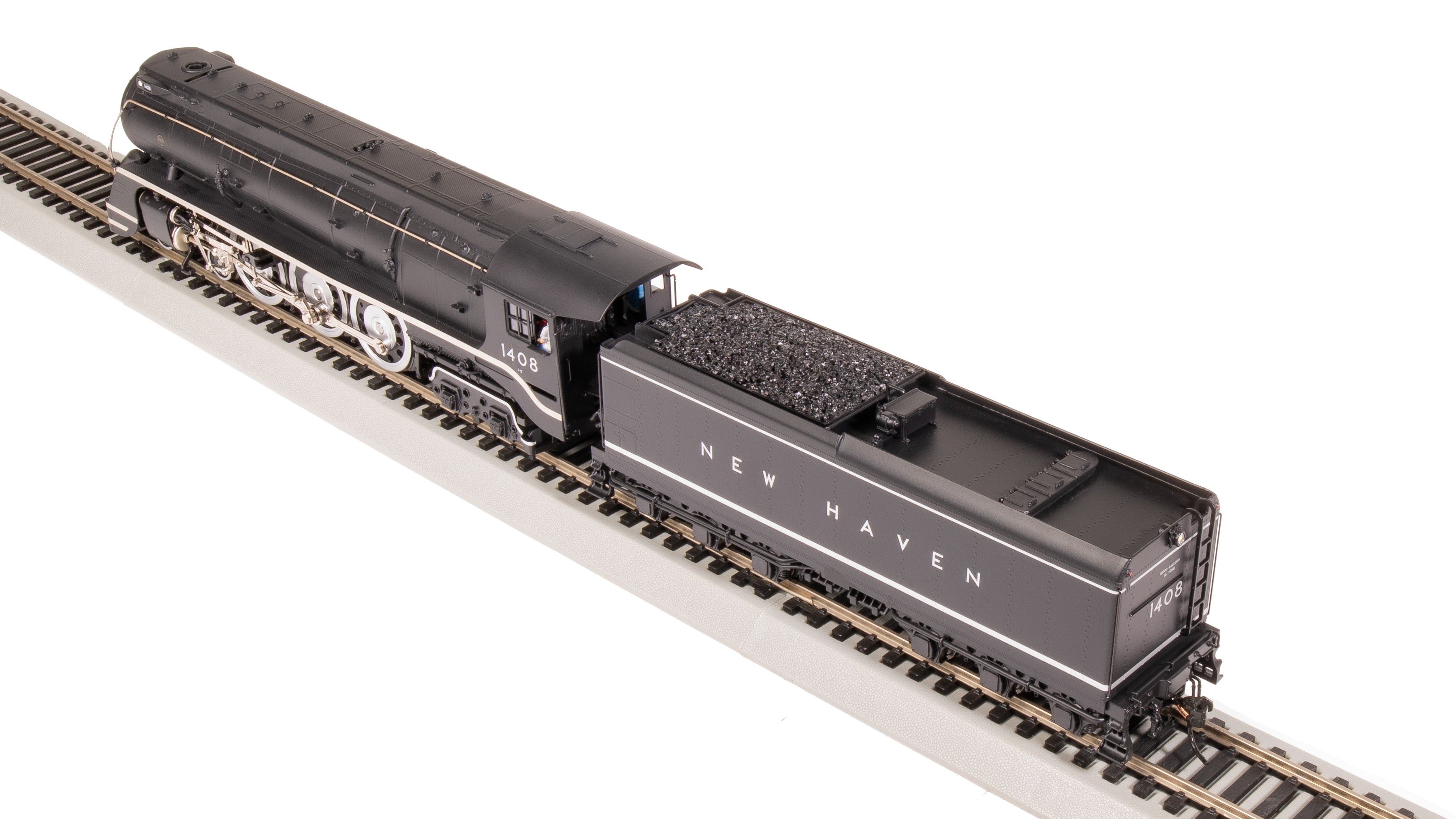 7871 New Haven I-5, #1408, Original Block Lettering, Paragon4 Sound/DC/DCC, Smoke, HO