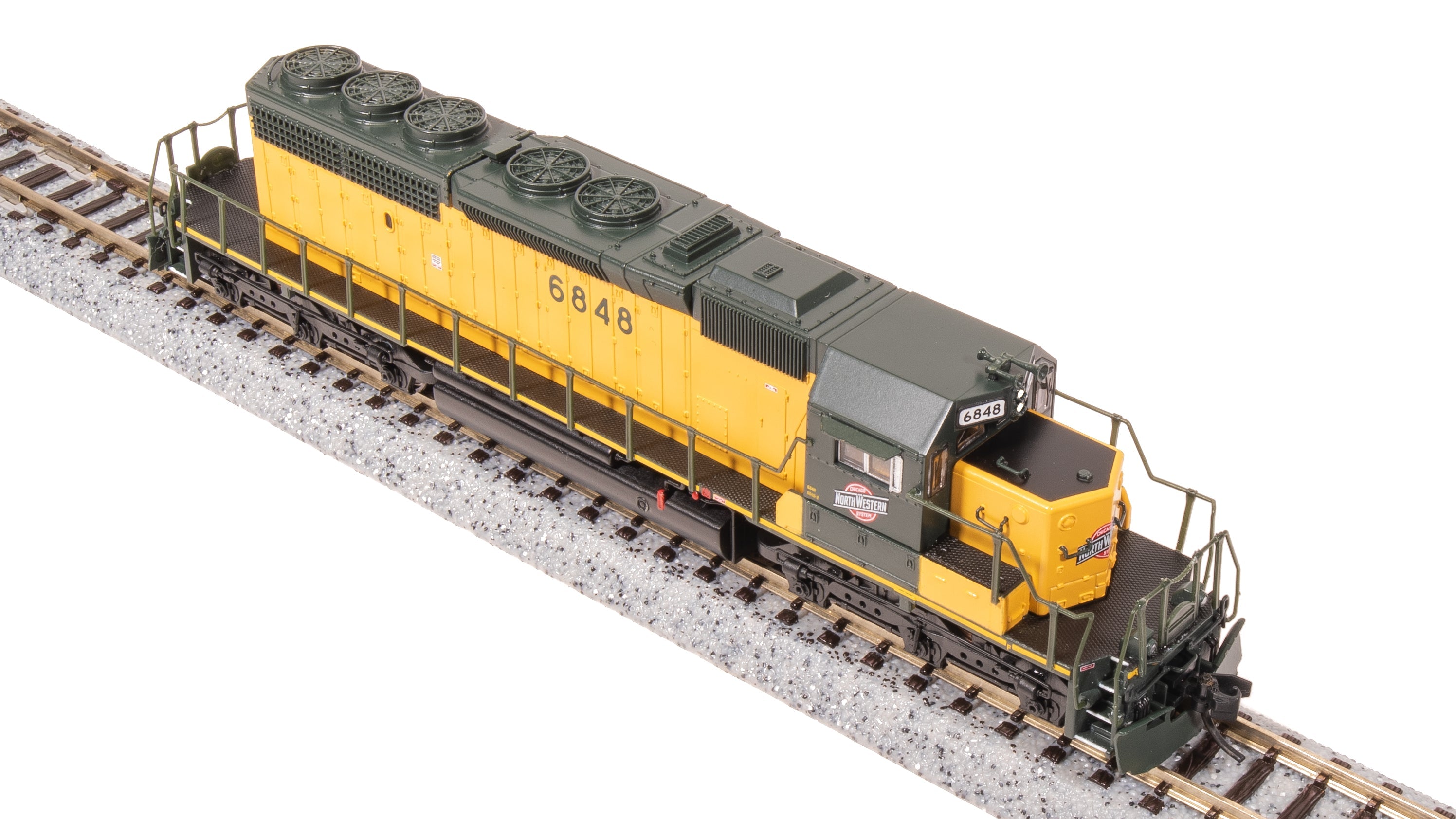 7955 EMD SD40-2, CNW 6848, Green & Traditional Yellow, Paragon4 Sound/DC/DCC, N