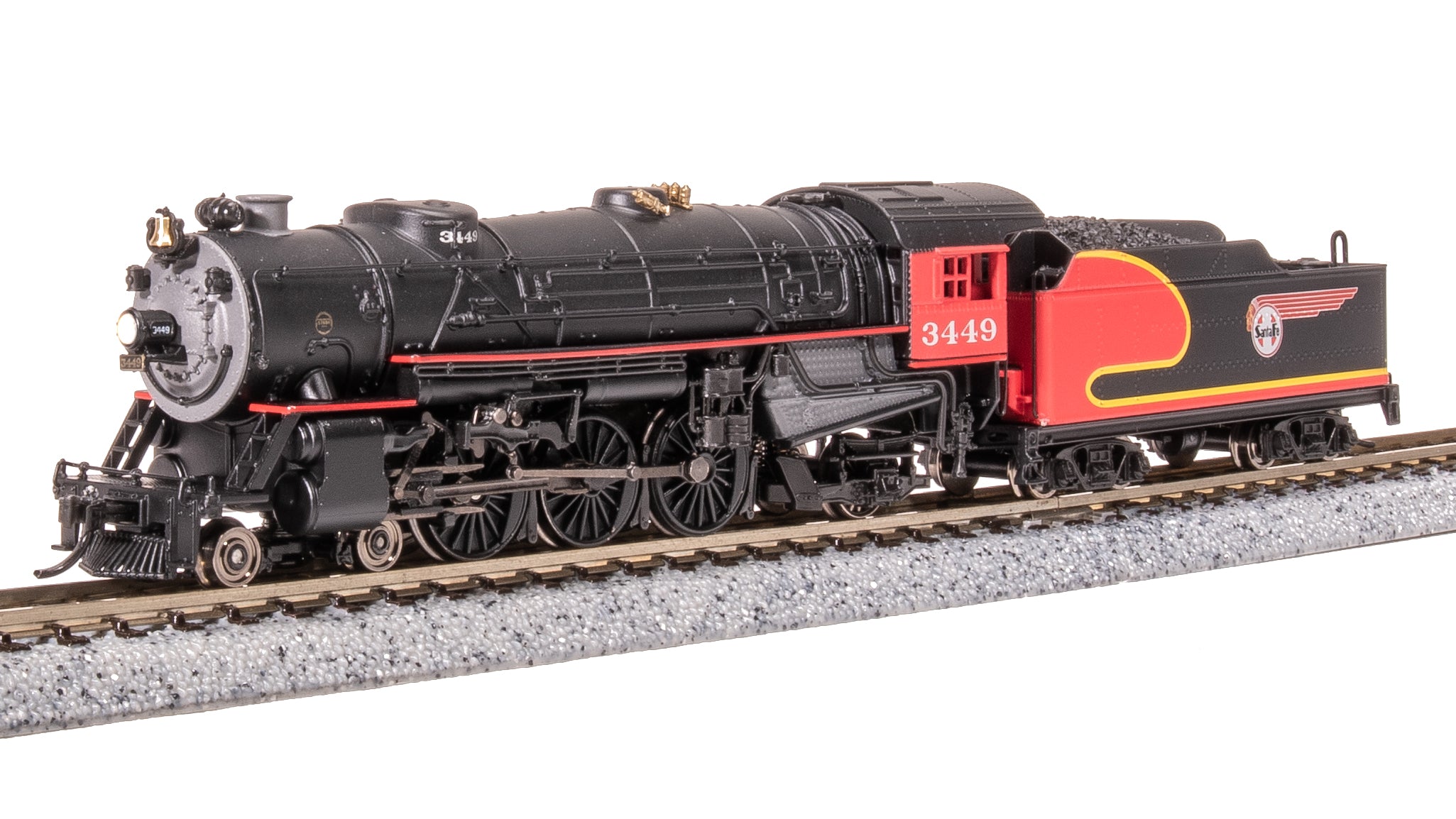 7982 Heavy Pacific 4-6-2, ATSF 3449, Warbonnet Fantasy Scheme, Paragon